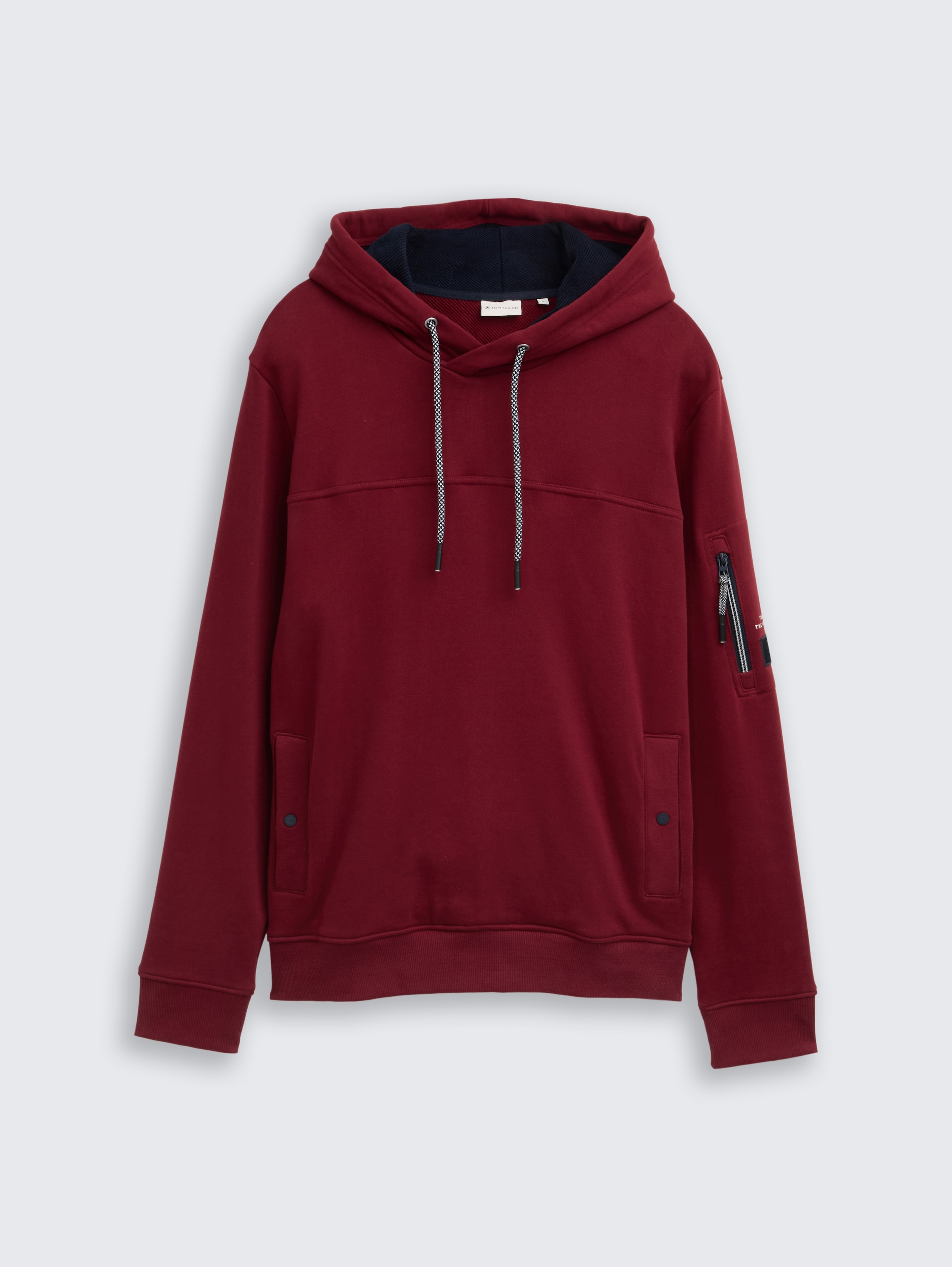 Hoodie Sweatshirt mit Taschen - cabarnet_bordeaux_red - 