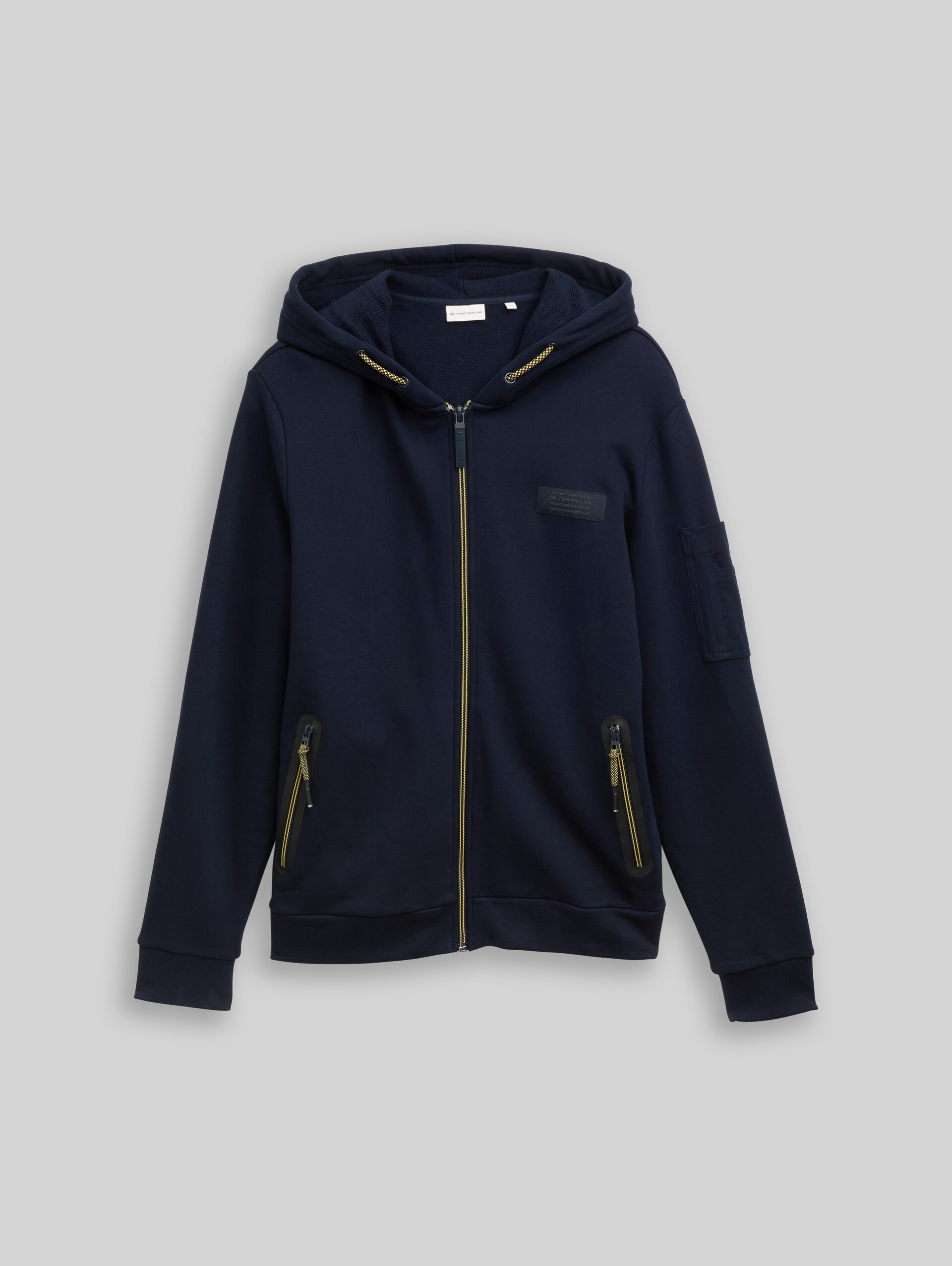Hoodie Sweatjacke mit Reißverschlusstaschen - sky captain blue - Vorder-Produkt-Ansicht