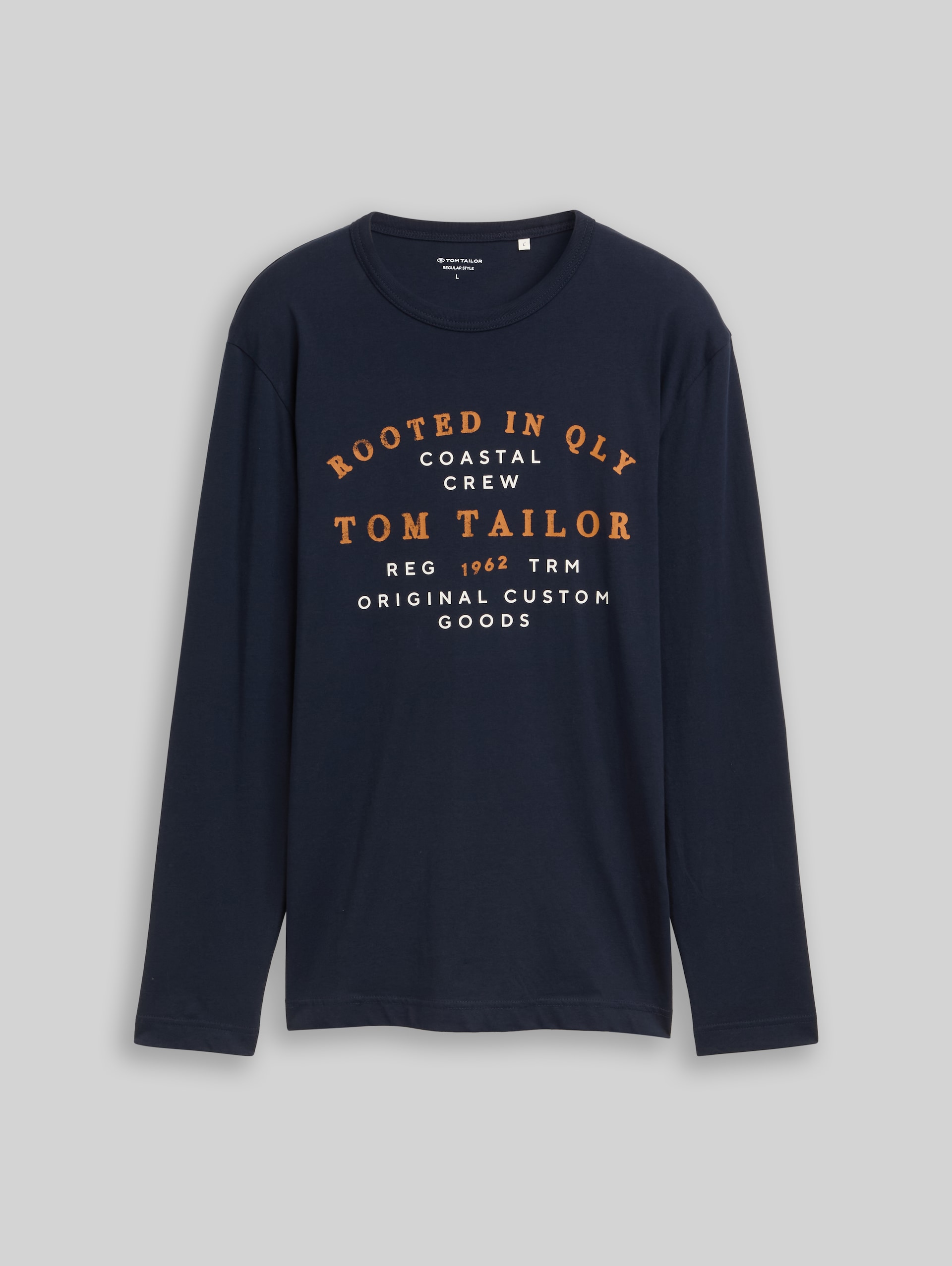 T-shirt met lange mouwen en logo-print - sky captain blue - Product vooraanzicht