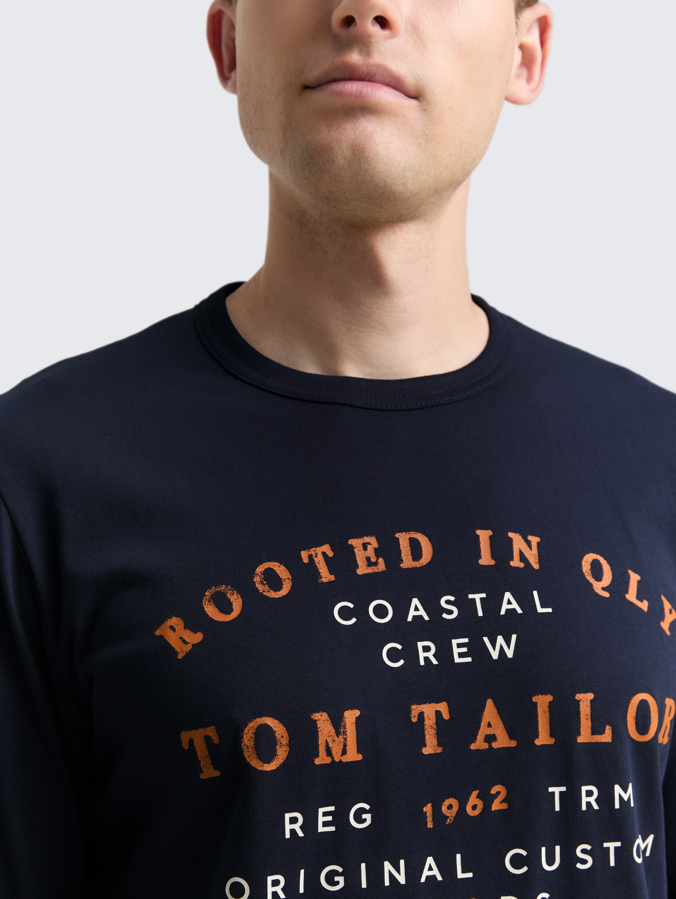 Langarmshirt mit Logo-Print - sky_captain_blue_1 - 