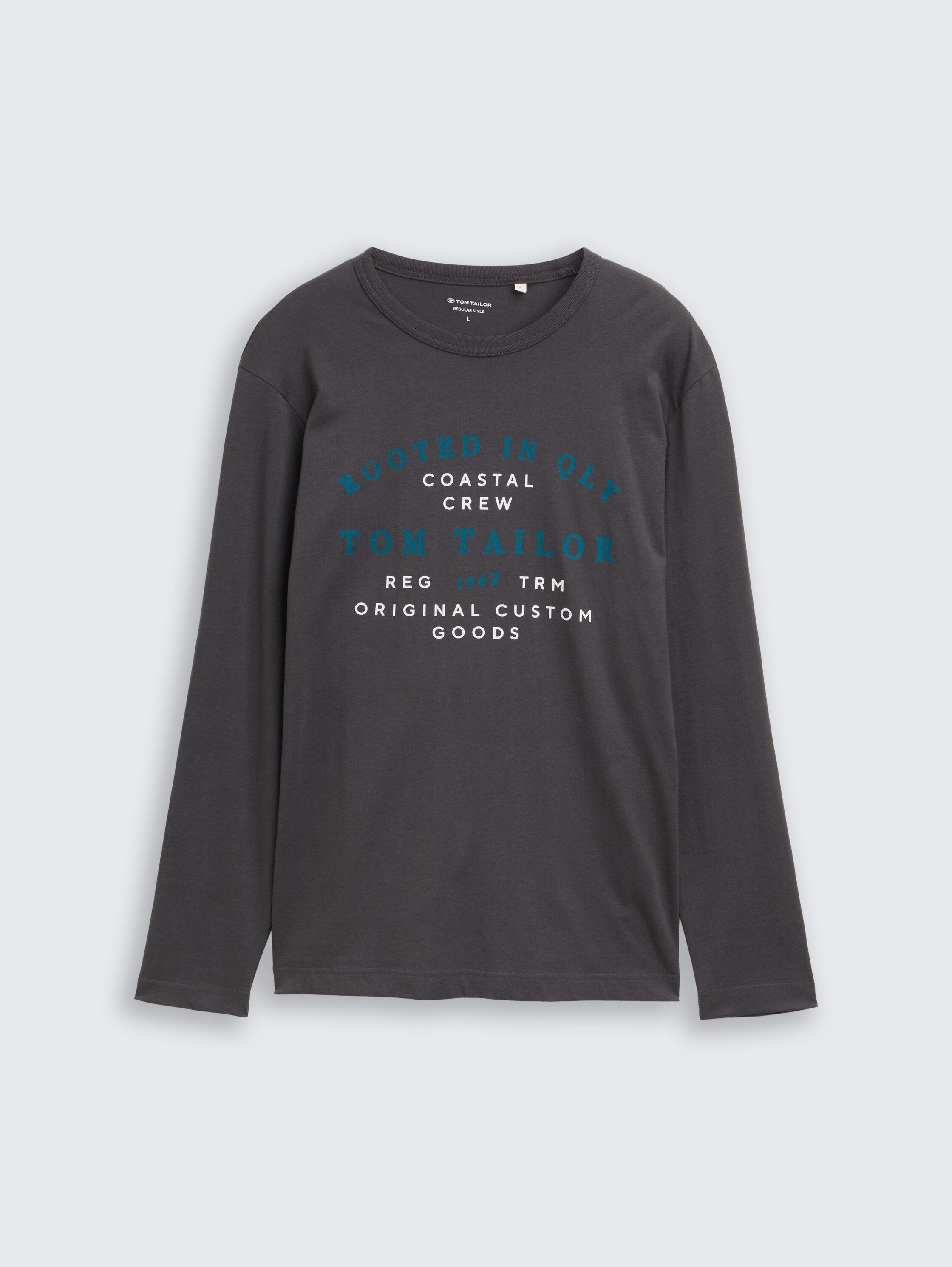 Langarmshirt mit Logo-Print - tarmac_grey - 