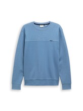 Nicht ausgewählt, Crewneck Sweatshirt mit Struktur-Mix von , blau