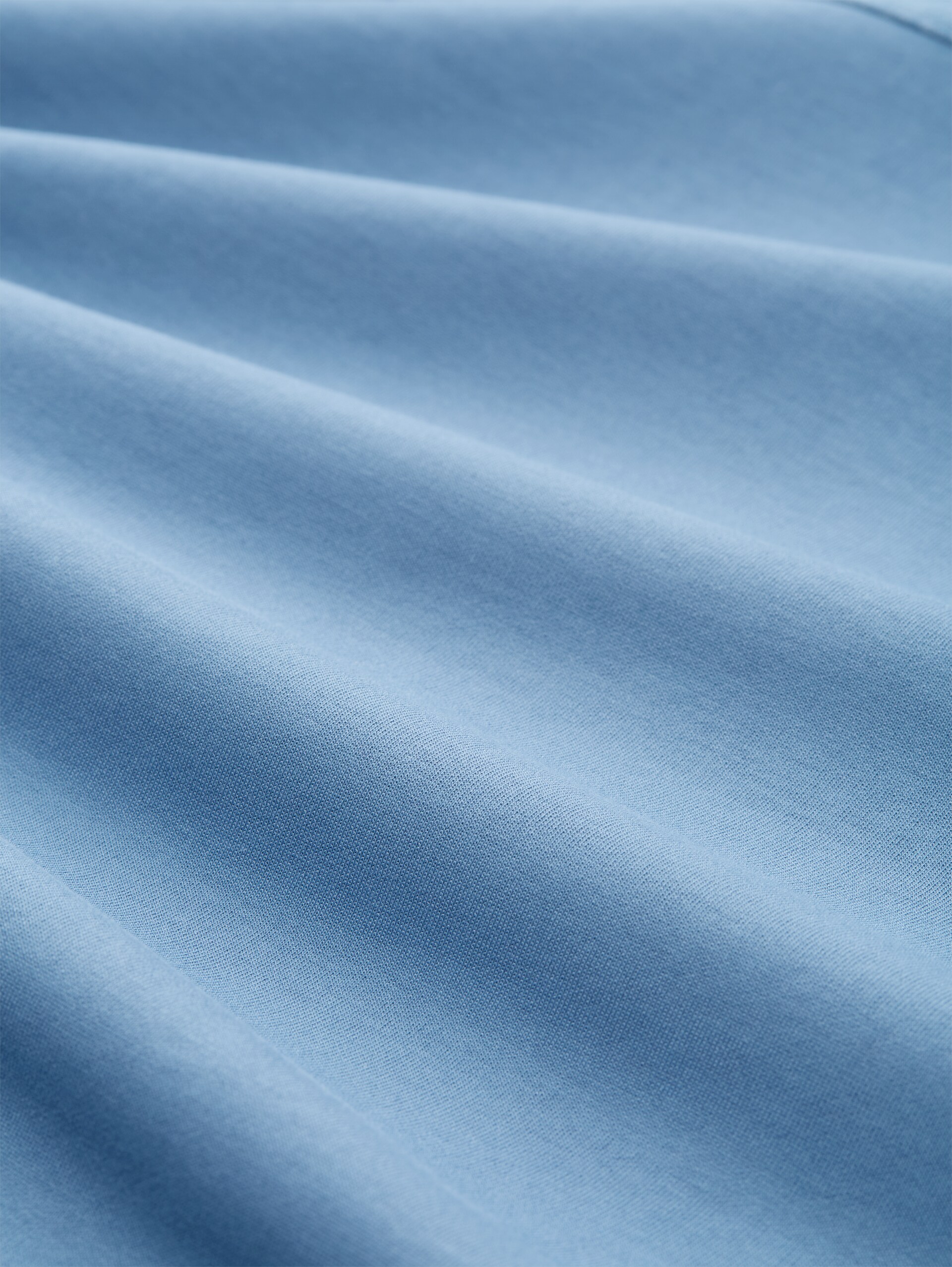 Crewneck sweatshirt with textured mix - Faded Uniform Blue - Material view