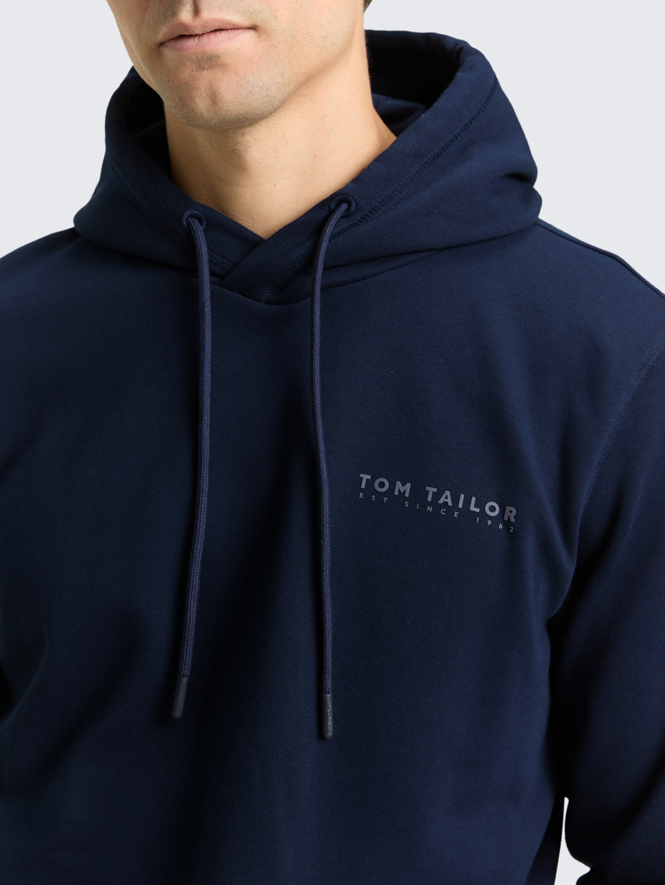 Hoodie Sweatshirt - sky captain blue - Detail-Model-Ansicht