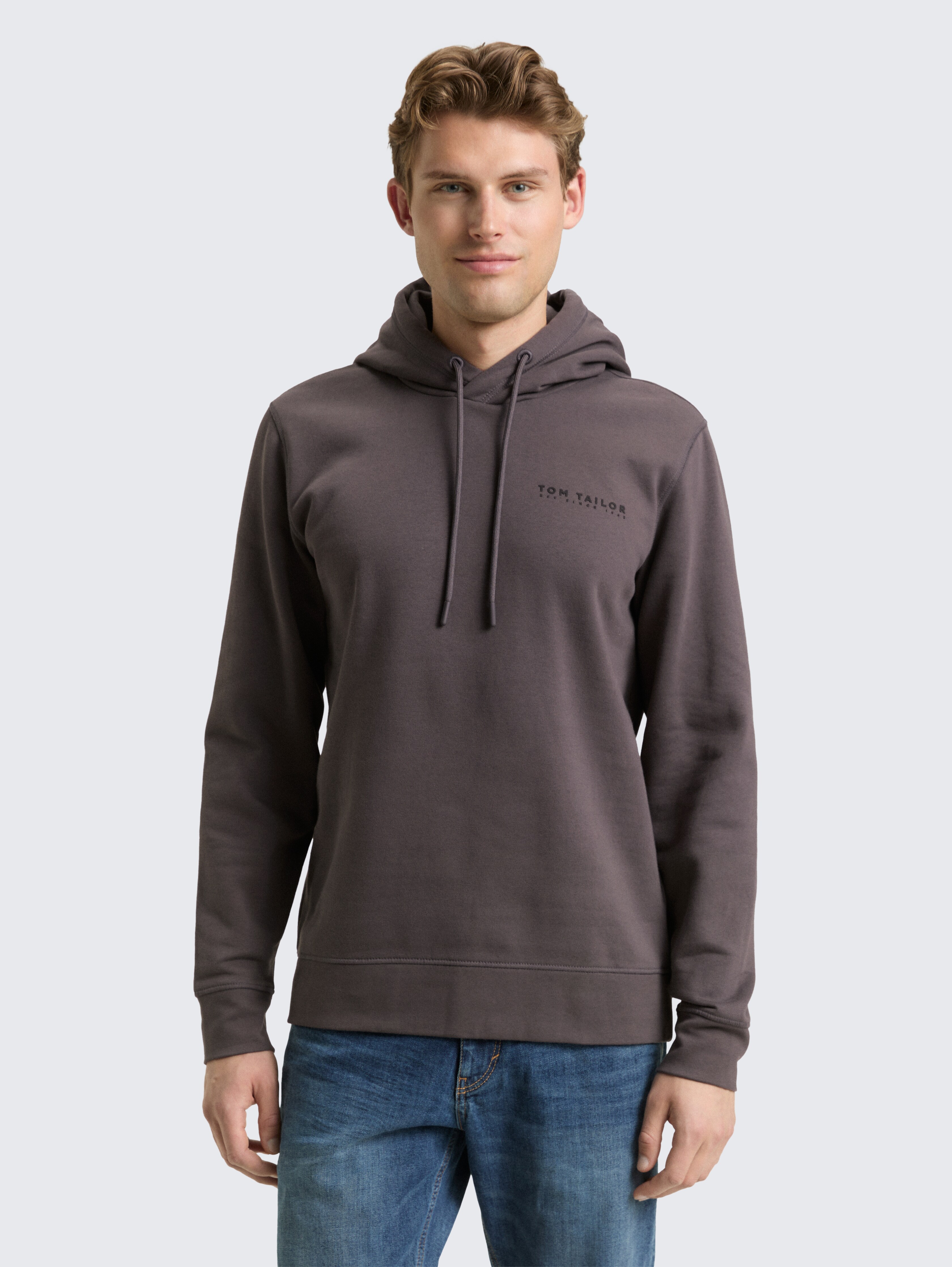 Hoodie Sweatshirt von Men, Tarmac Grey