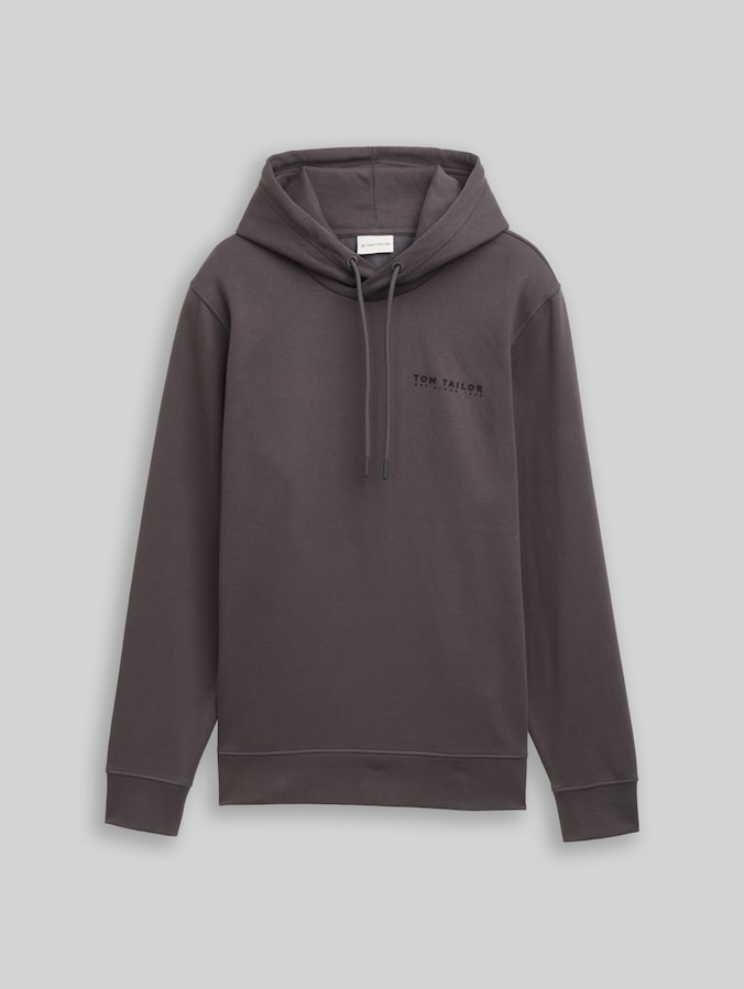 Hoodie Sweatshirt mit Logo-Print von Men, Tarmac Grey