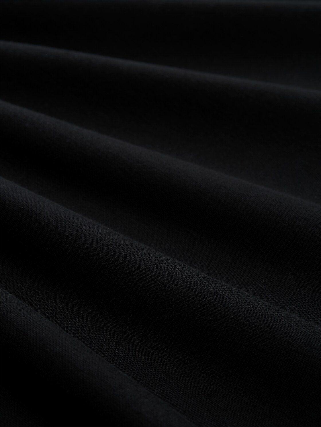 Hoodie Sweatshirt - Black - Material-Ansicht