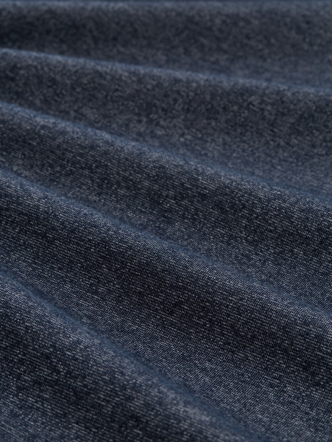 Snood sweatshirt with textured mix - navy fine yd stripe - Material view