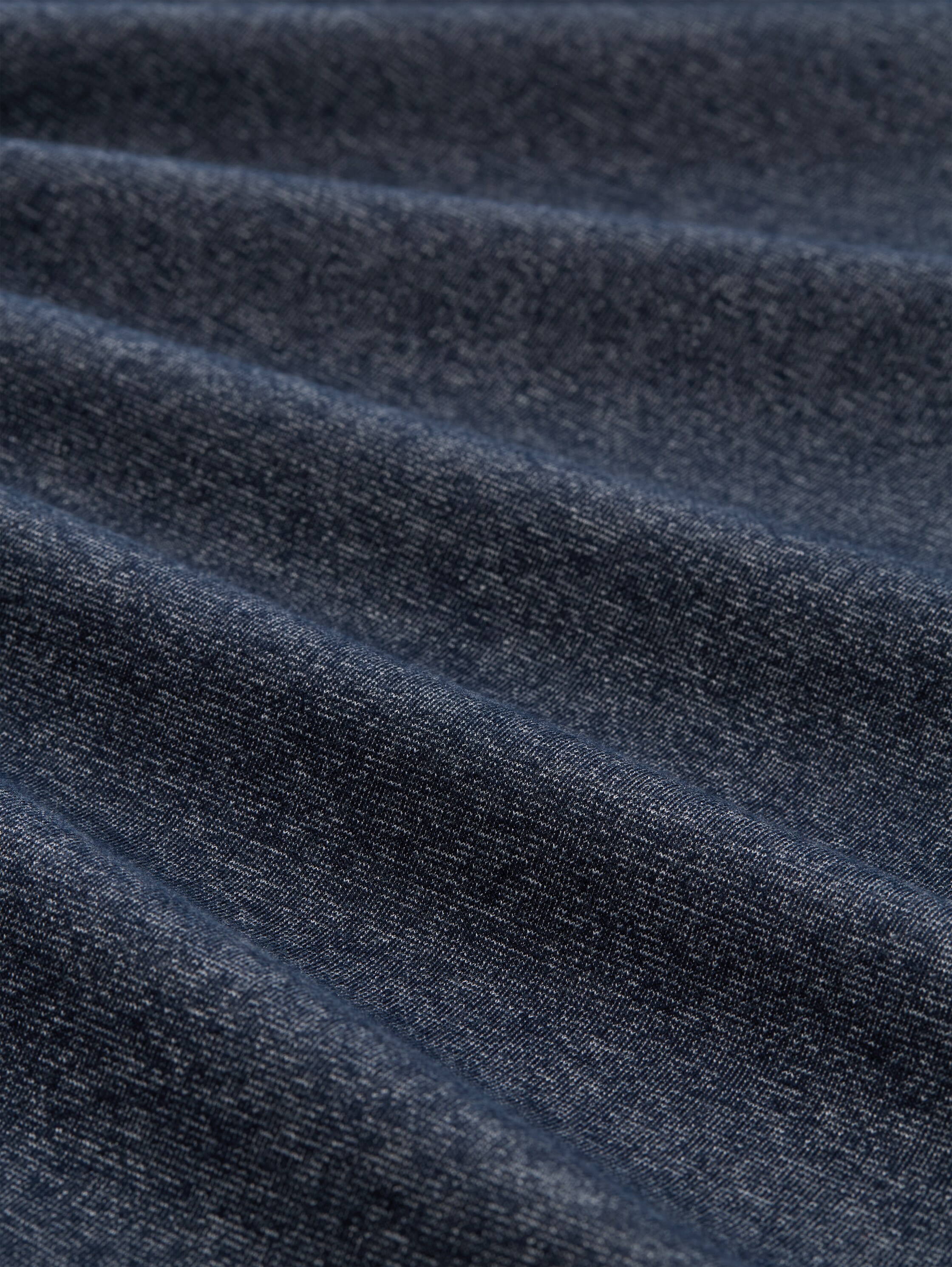 Snood Sweatshirt met structuurmix - navy fine yd stripe - Materiaalweergave