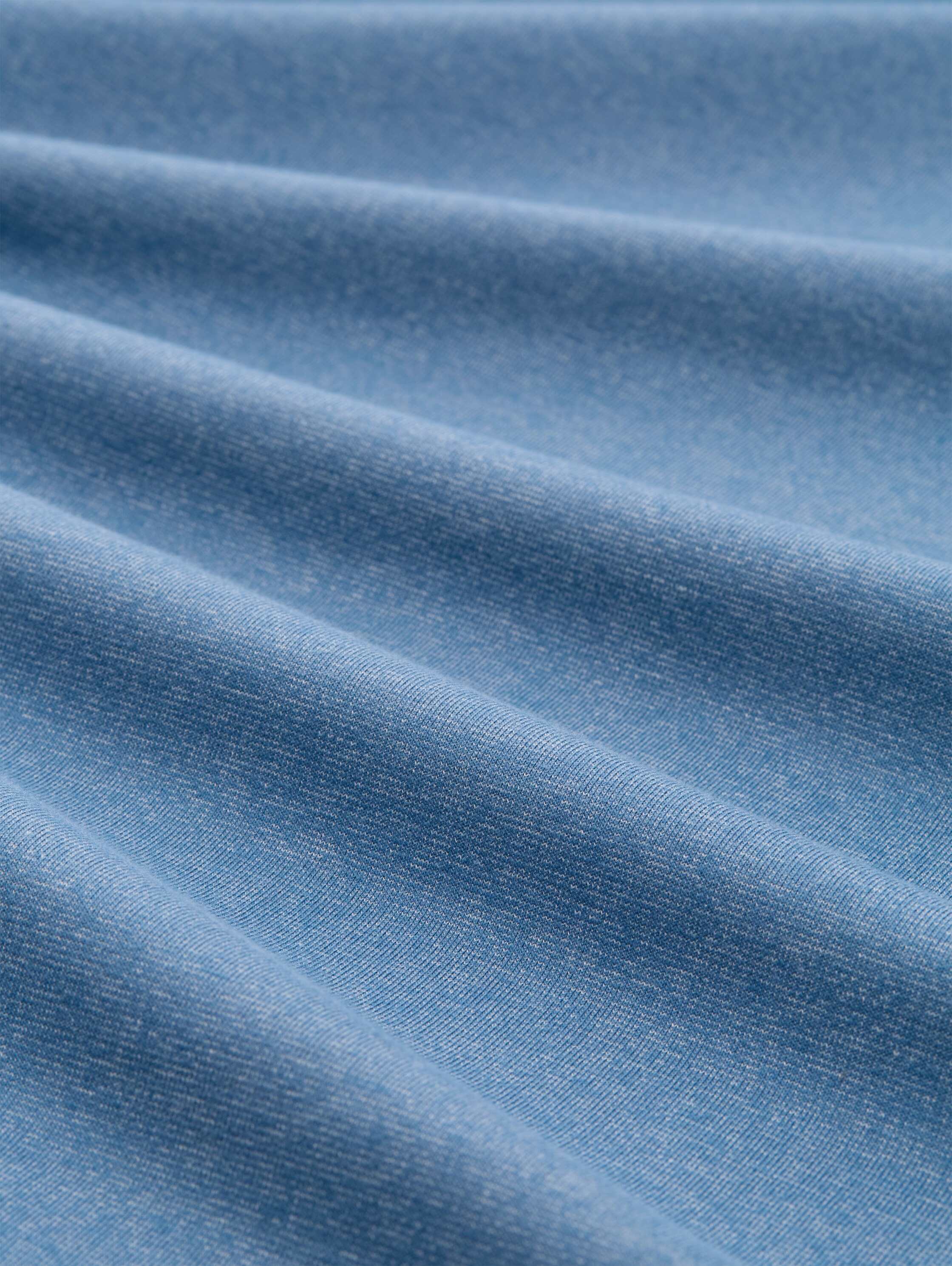 Snood Sweatshirt mit Struktur-Mix - blue white blue fine stripe - Material-Ansicht