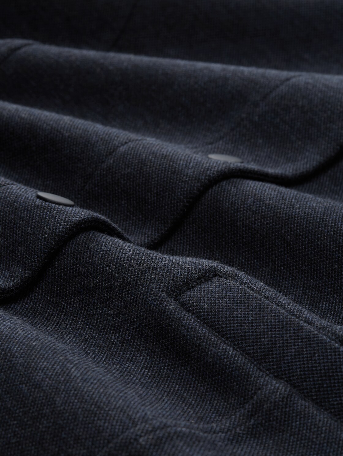 Regular fit piqué jacket - blue melange pique