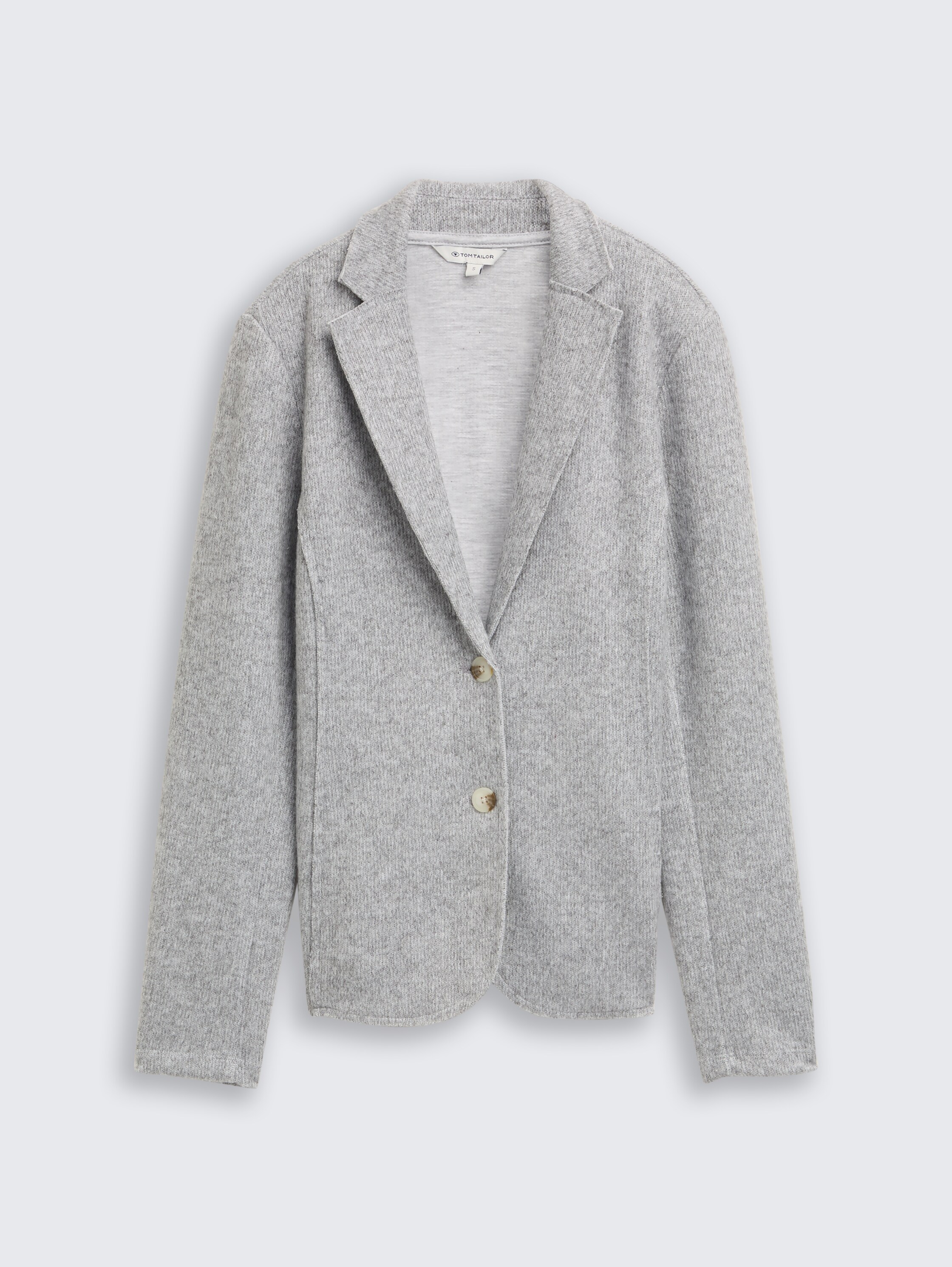 Slim Fit Blazer in Melange-Optik - medium_silver_grey_melange - 