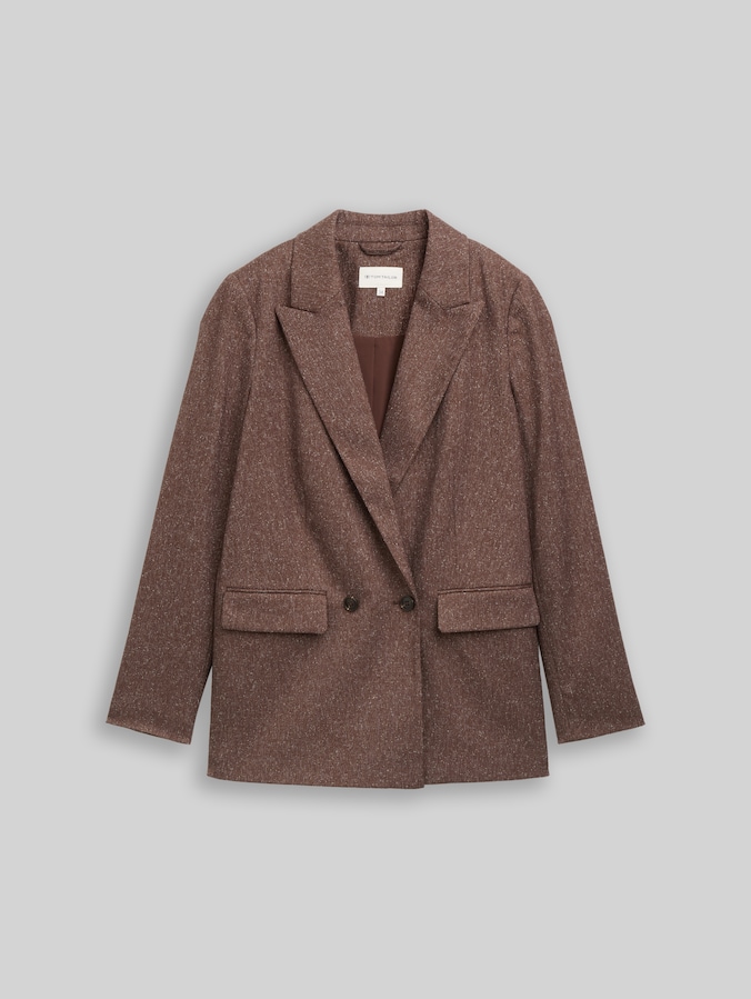 Loose Fit Blazer von Women, dark pecan brown structure