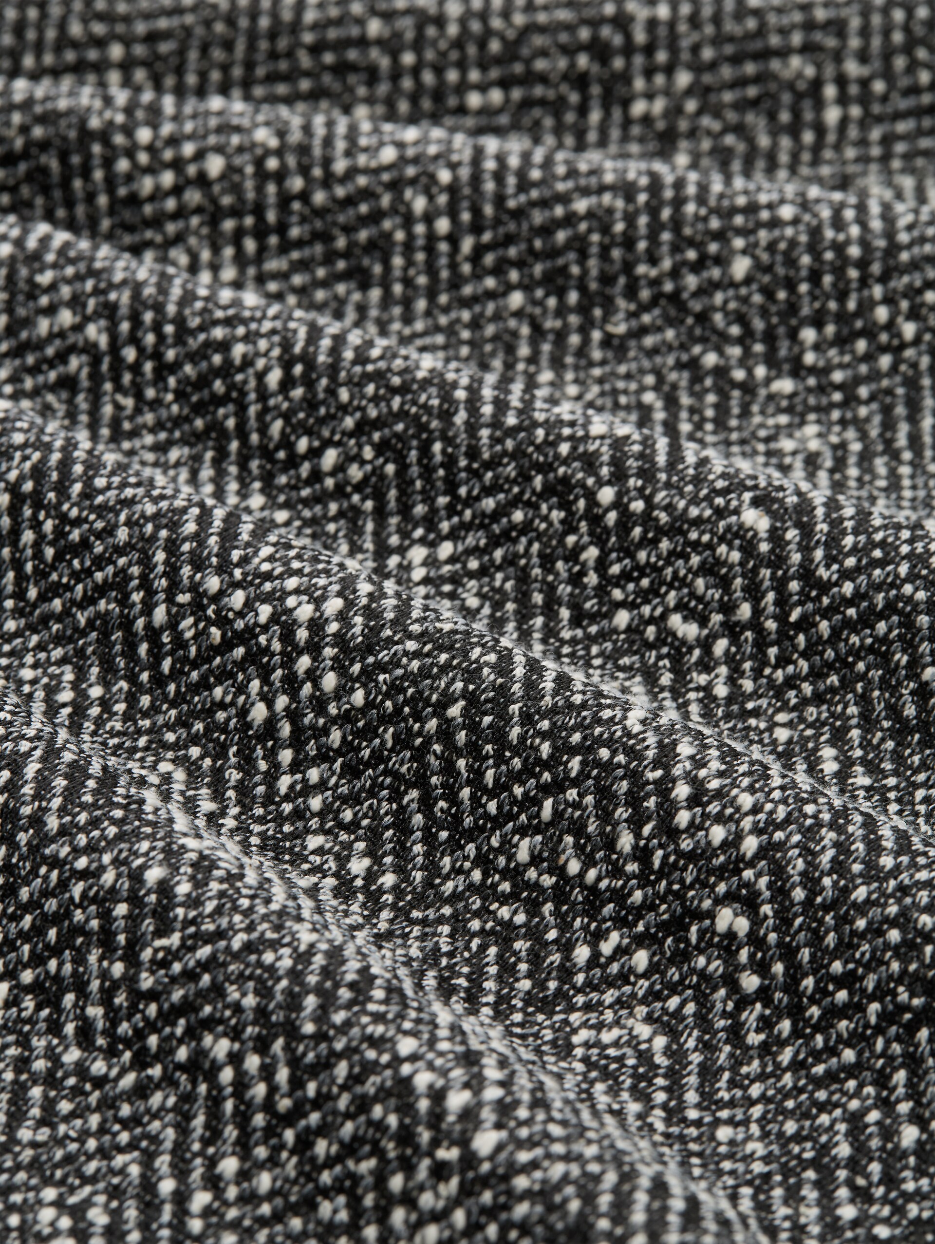 Regular Fit Bouclé Jacke - salt pepper boucle structure
