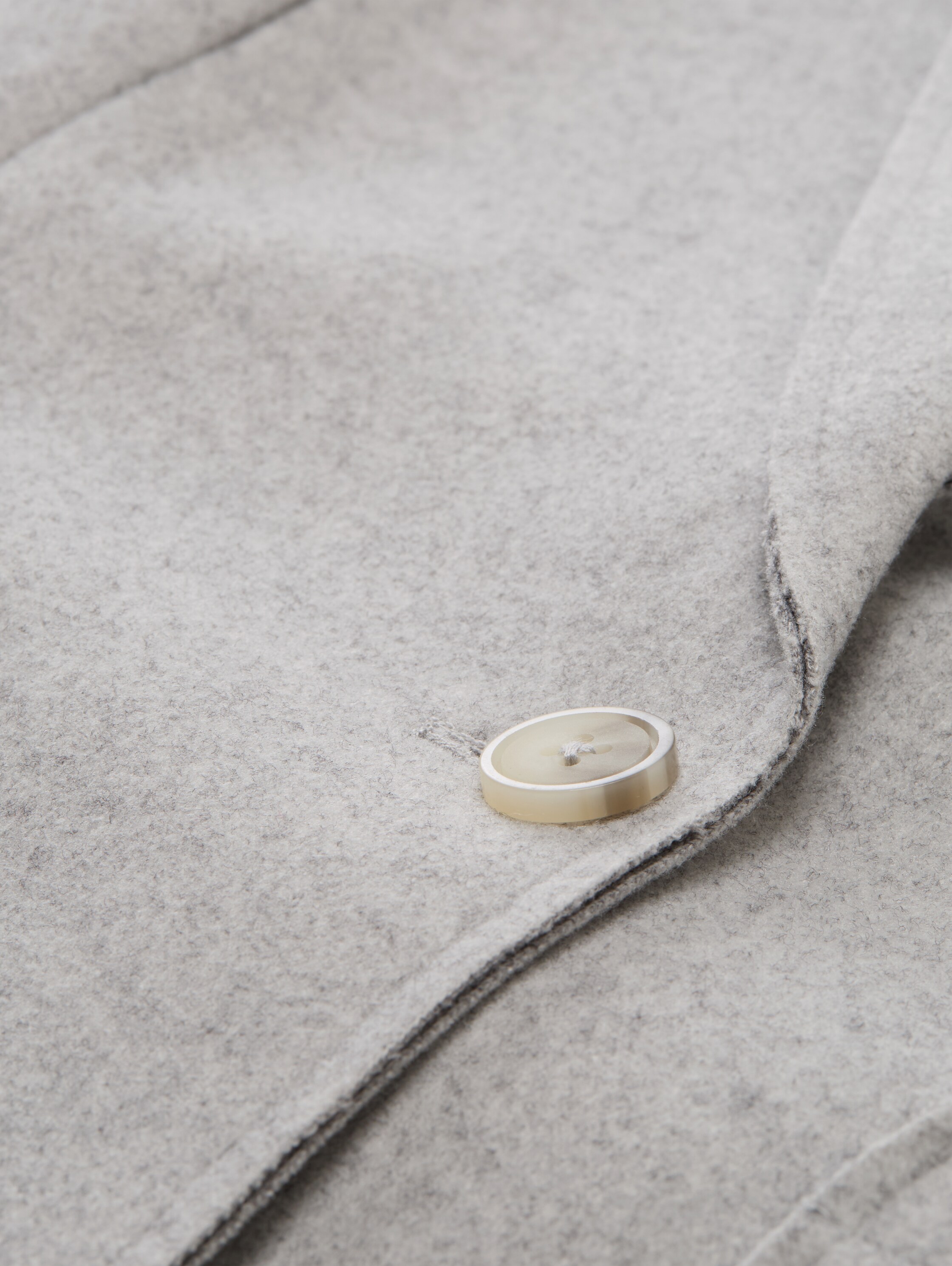 Slim Fit Blazer in Melange-Optik - medium silver grey melange