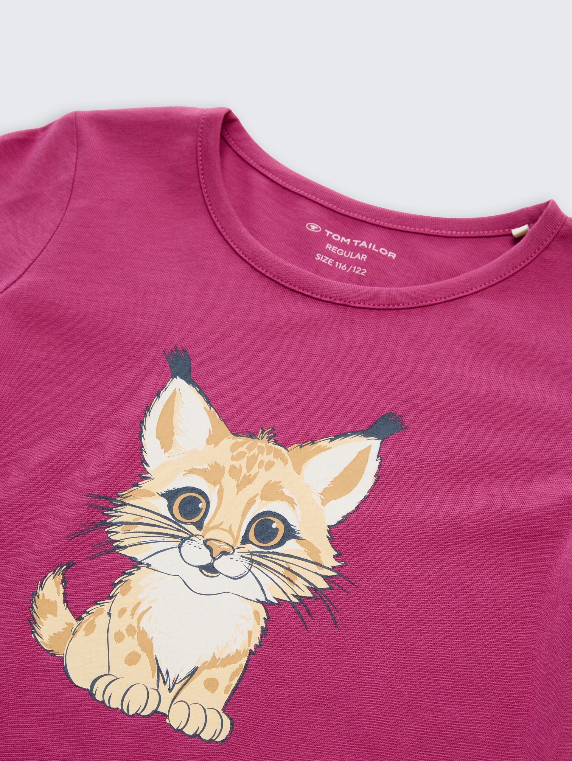 T-shirt met lange mouwen en bedrukt motief - smooth magenta - Detailaanzicht model