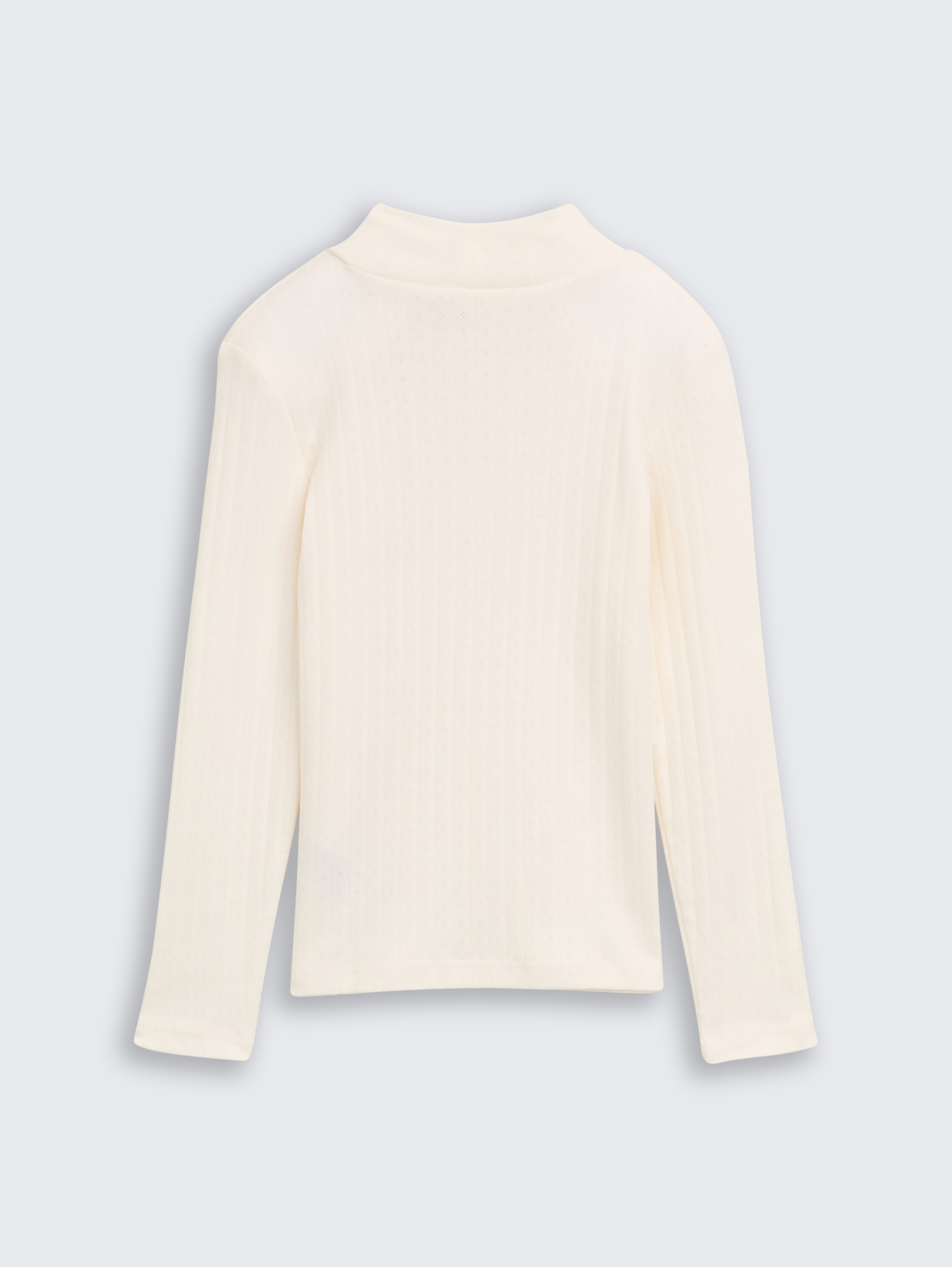 Pointelle shirt met lange mouwen en col - wool_white - 