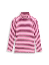 Geselecteerd, Geribd shirt met lange mouwen en streeppatroon door Tom Tailor, rosa