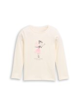 Geselecteerd, Shirt met lange mouwen en print door Tom Tailor, wit