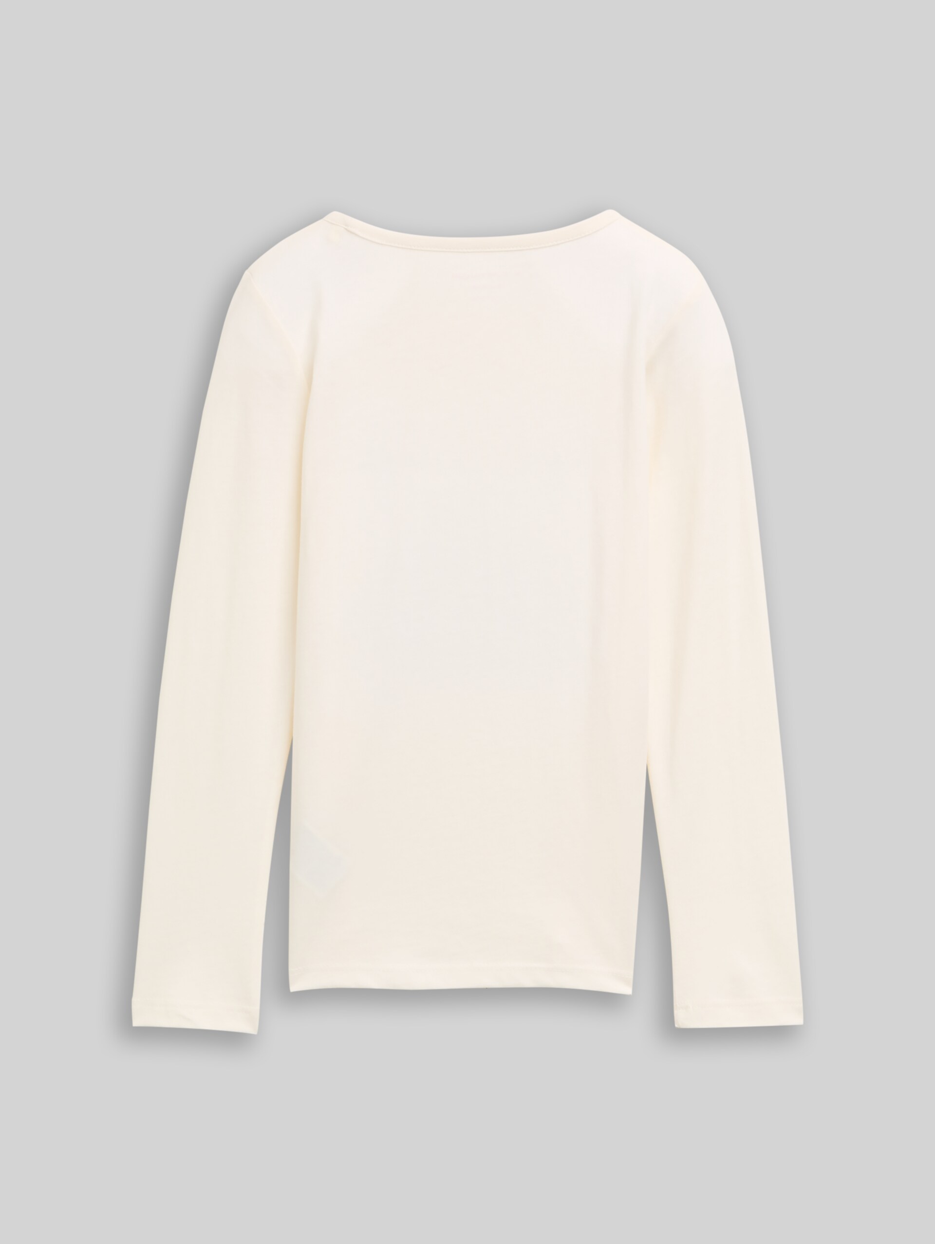 Shirt met lange mouwen en omkeerbare pailletten - Wool White