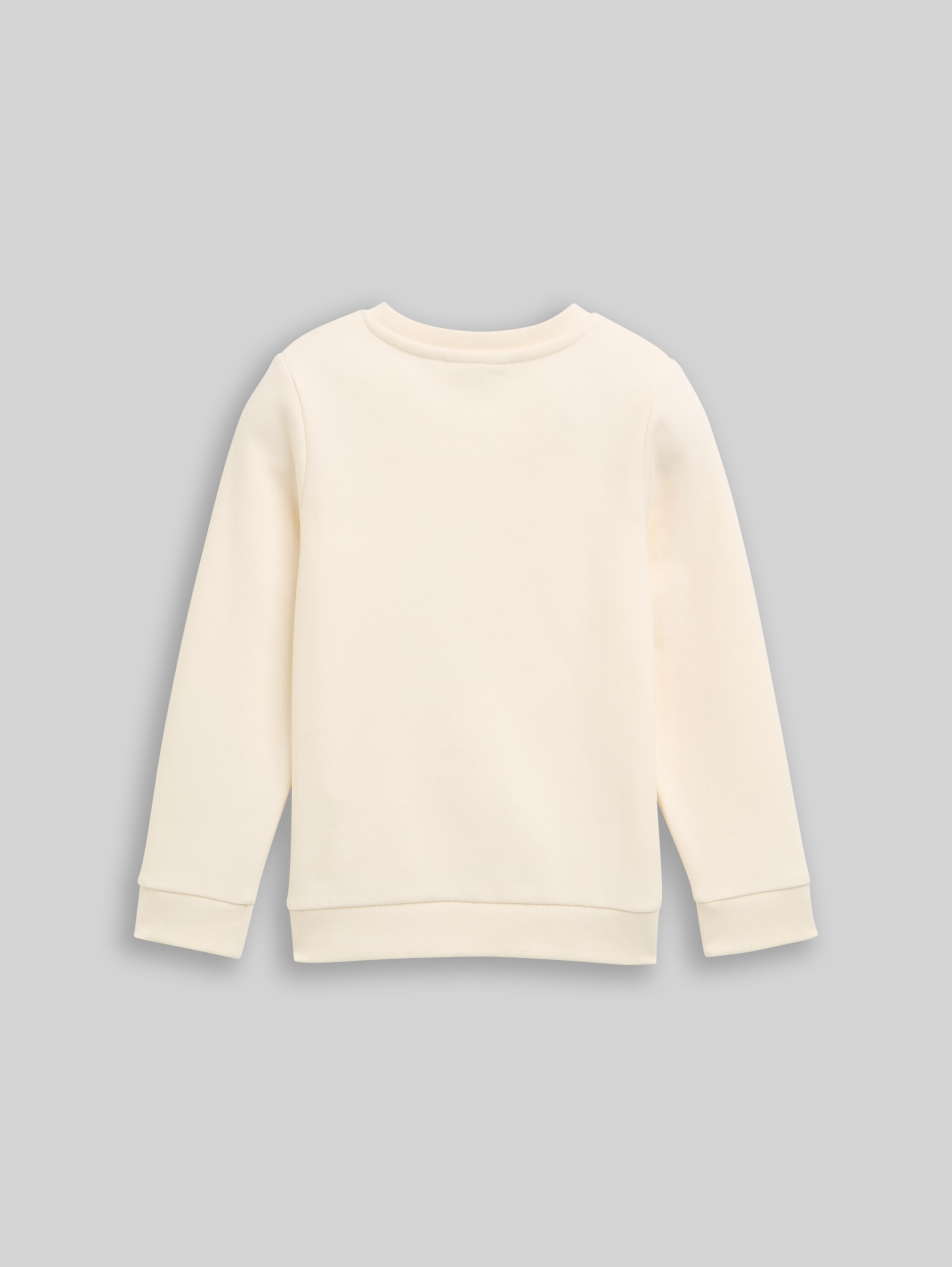 Sweatshirt with glitter print - Dove White
