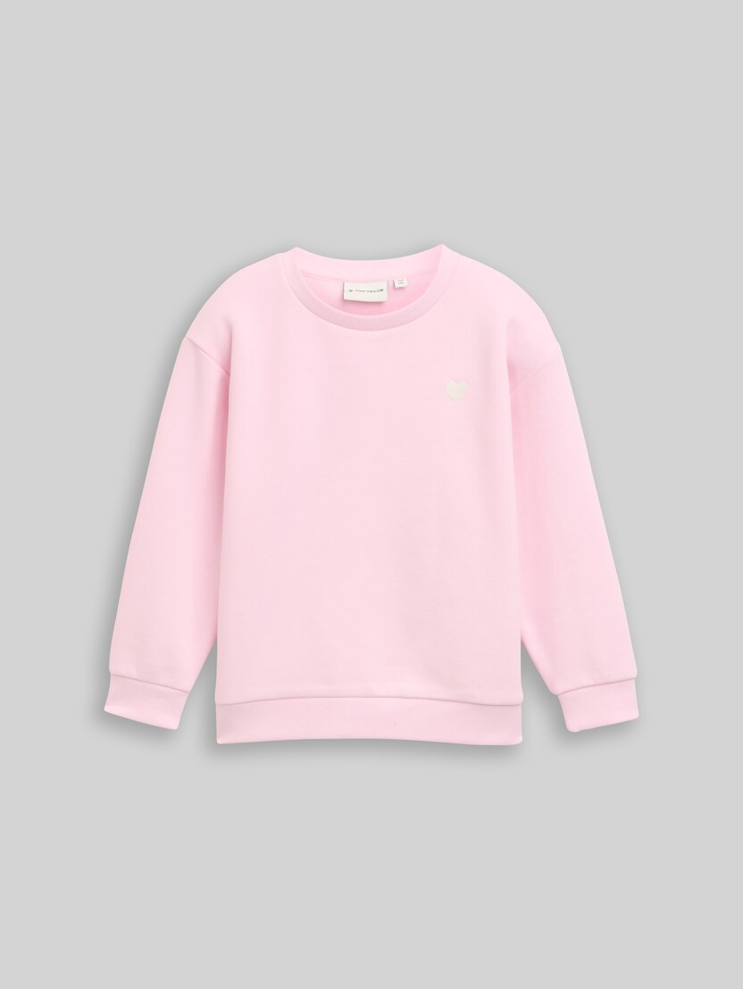 Oversize Sweatshirt mit Stickerei von Mini Girls, Peachskin
