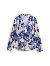 Geselecteerd, V-hals blouse door Tom Tailor, blauw