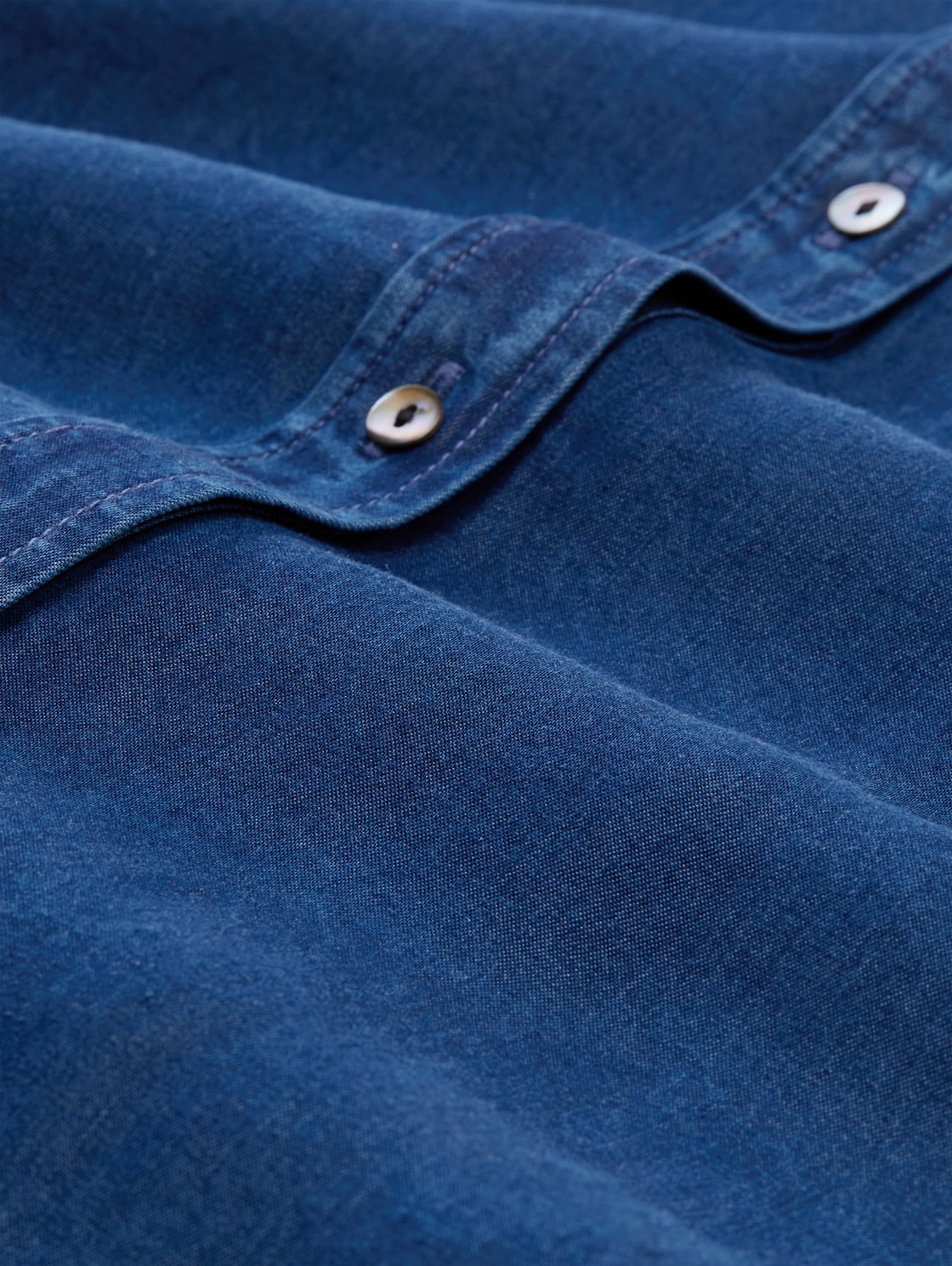 Bluse mit Schleifen-Detail - blue denim dark wash - Material-Ansicht