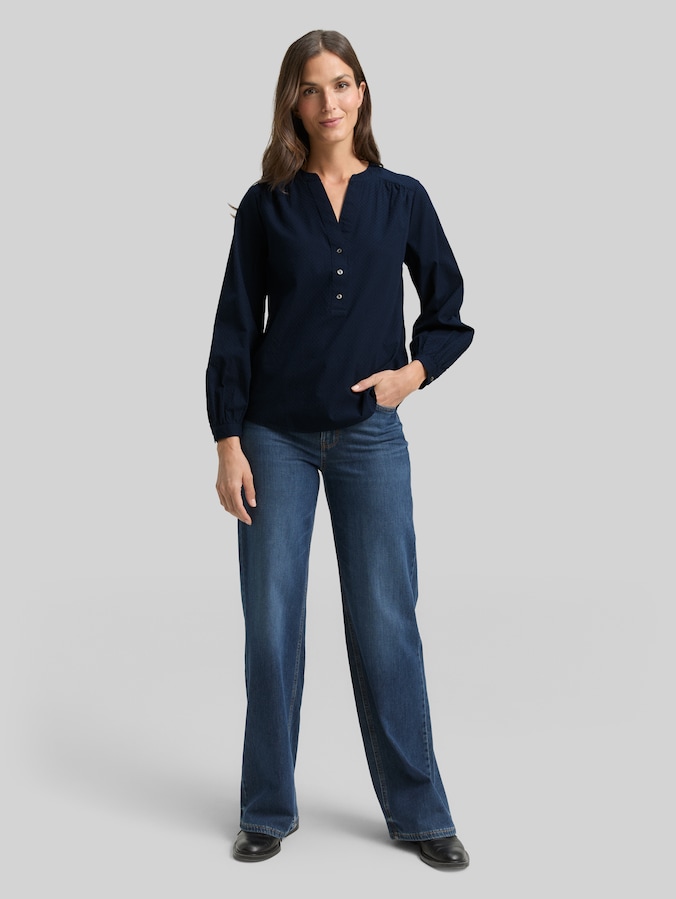 Bluse aus Baumwolle von Women, sky captain blue