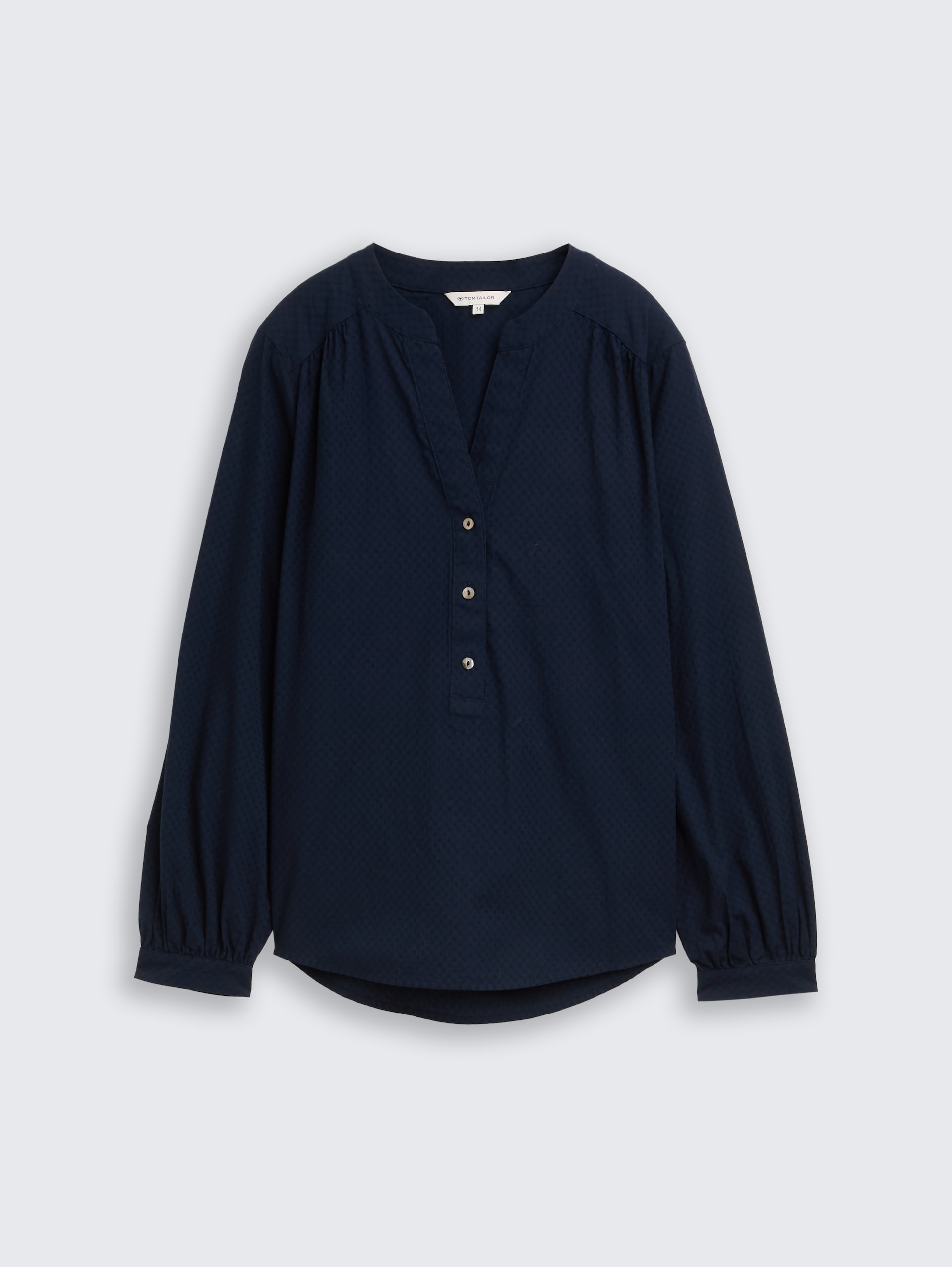 Bluse aus Baumwolle - sky captain blue - Vorder-Produkt-Ansicht