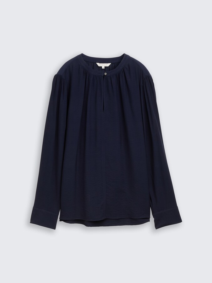 Crinkle Bluse mit Raffungen von Women, sky captain blue