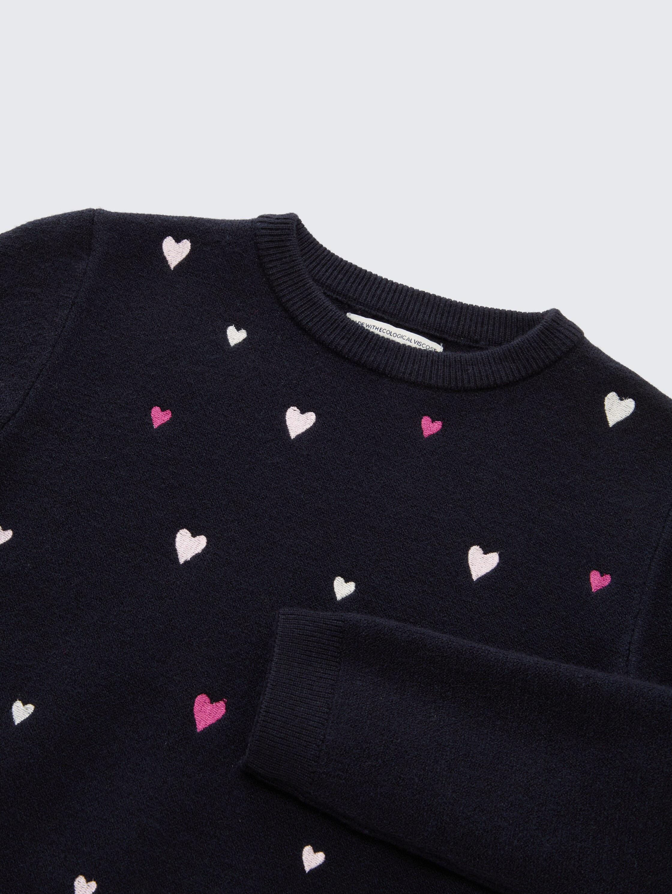 Cropped Strickpullover mit Stickerei - sky_captain_blue_1 - 