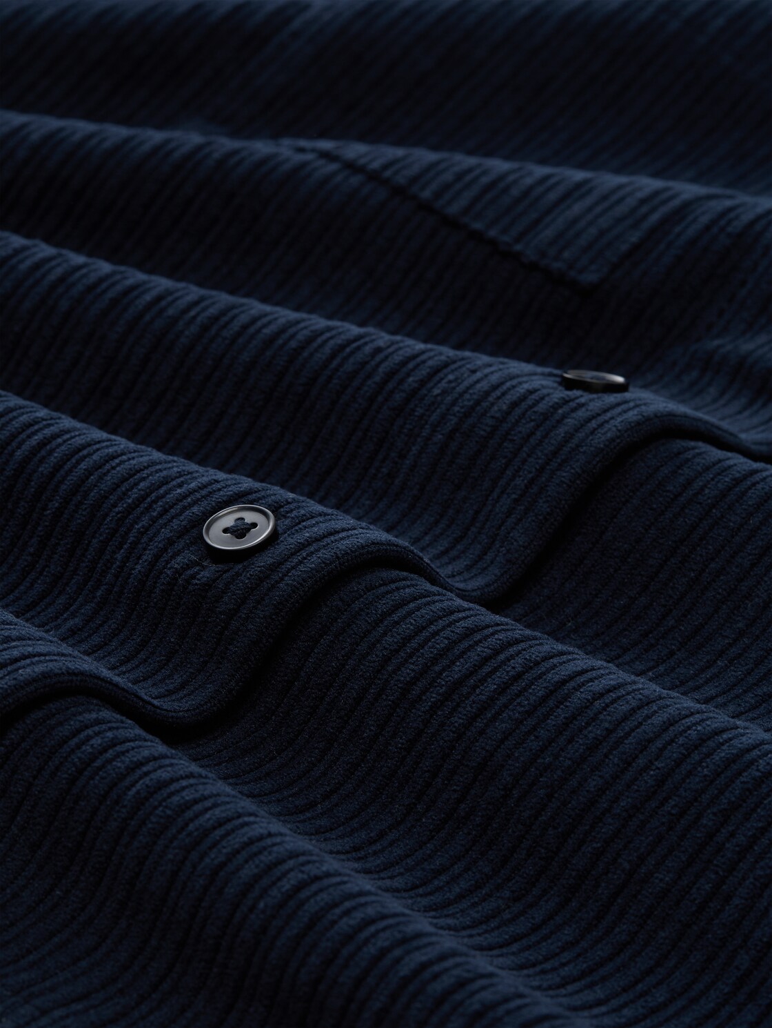 Loose Fit Cordbluse - sky captain blue - Material-Ansicht