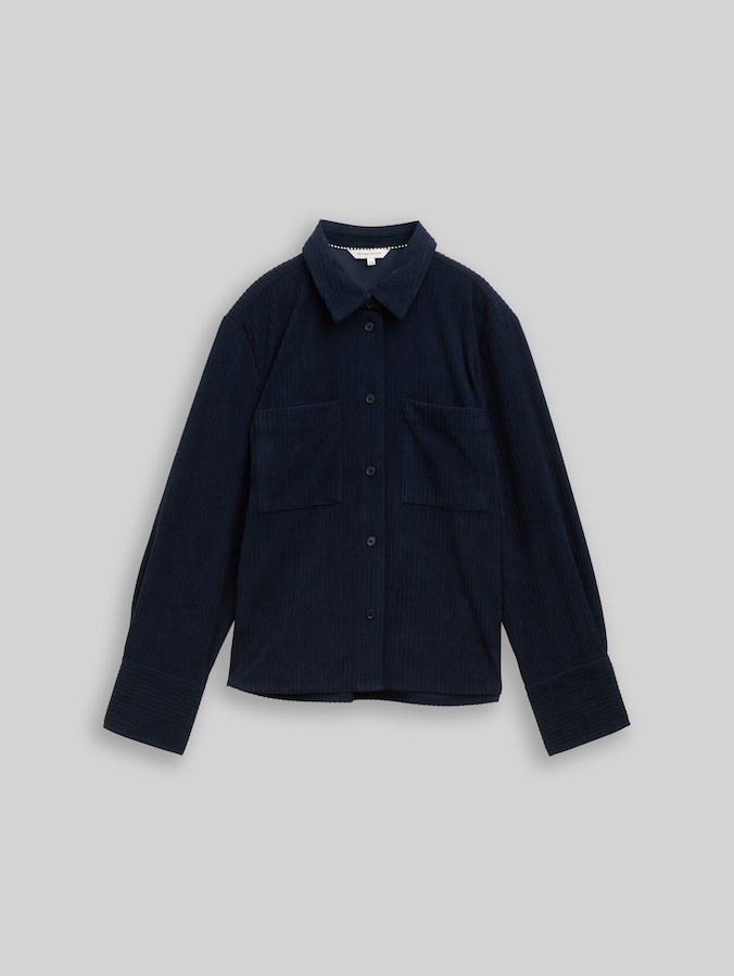 Loose Fit Cordbluse von Women, sky captain blue