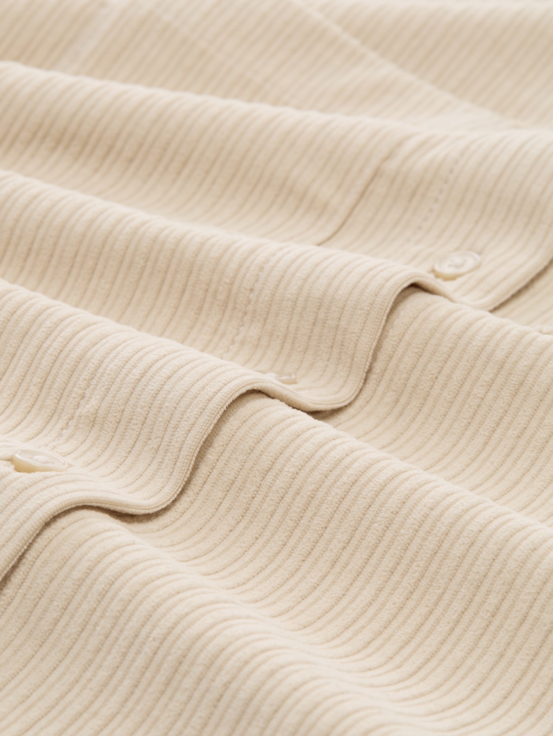 Loose Fit Cordbluse - sand stone beige - Material-Ansicht