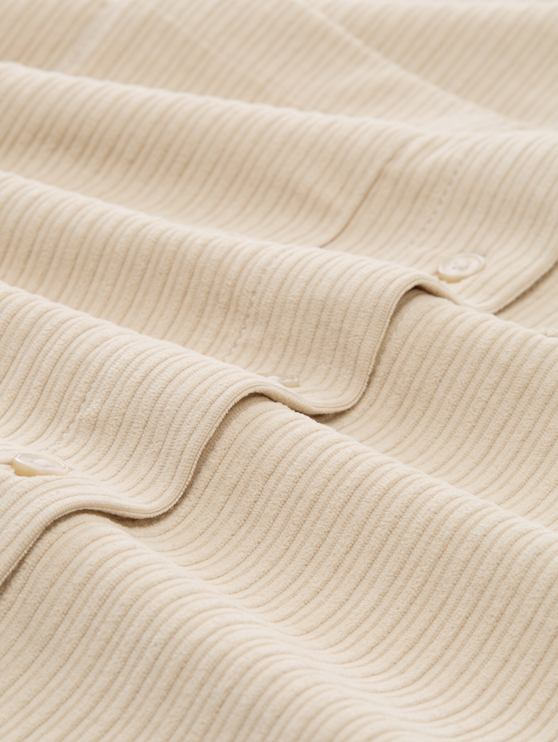 Loose Fit Cordbluse - sand stone beige - Material-Ansicht