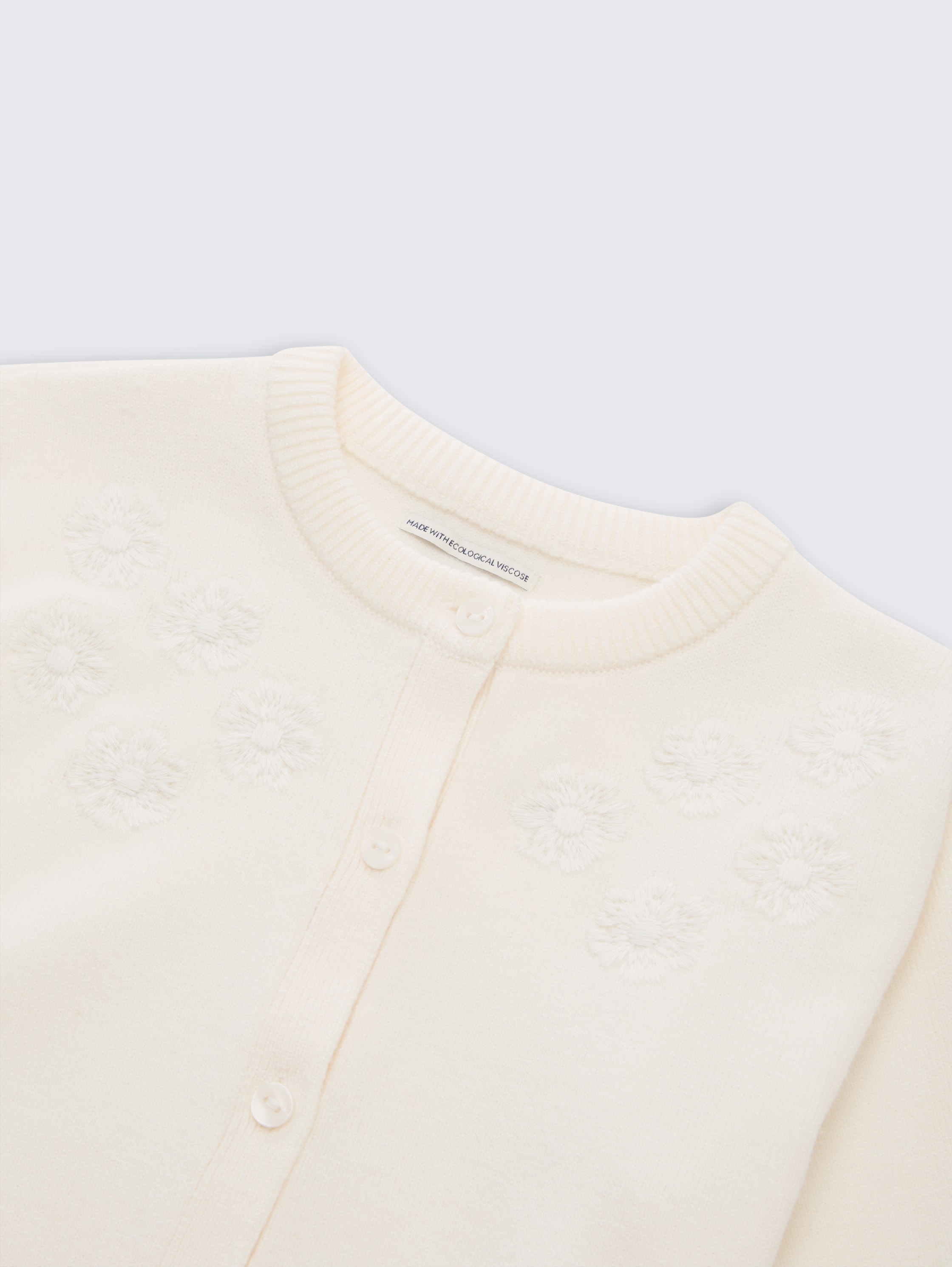 Cardigan mit Stickerei - gardenia_white - 