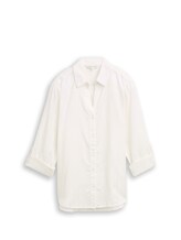 Selected, Blouse with glitter-effect stripes by Tom Tailor, white