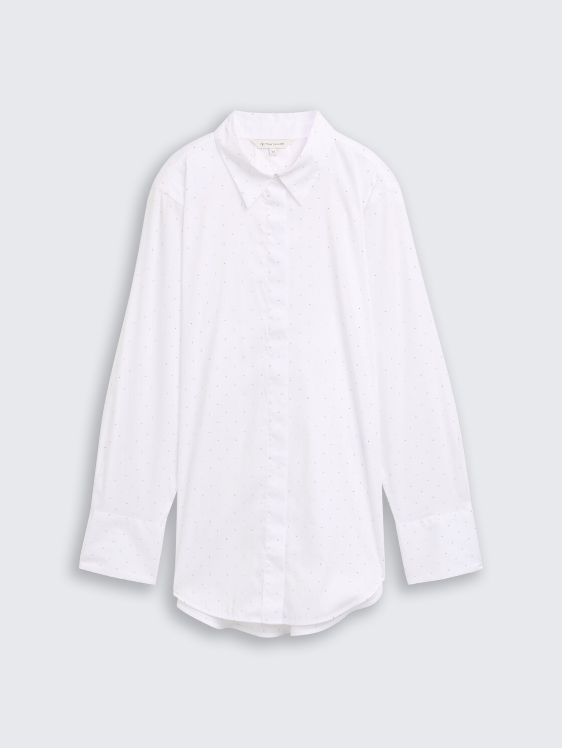 Loose Fit Bluse mit Strasssteinen - stones on solid - Vorder-Produkt-Ansicht