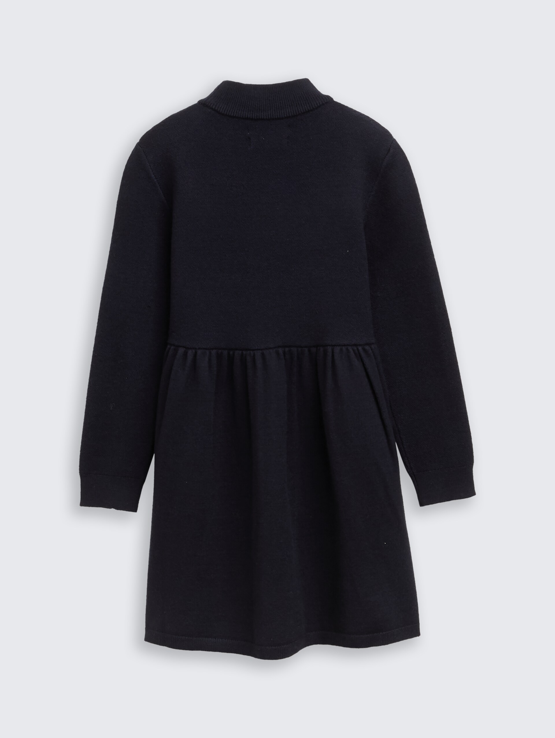 Mini-Strickkleid mit Stickerei - sky captain blue