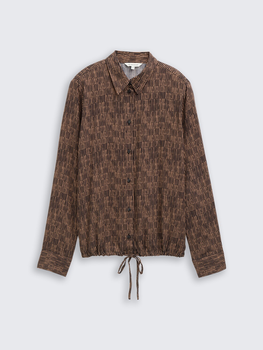 Bluse mit Muster - irregular beige graphic design - Vorder-Produkt-Ansicht