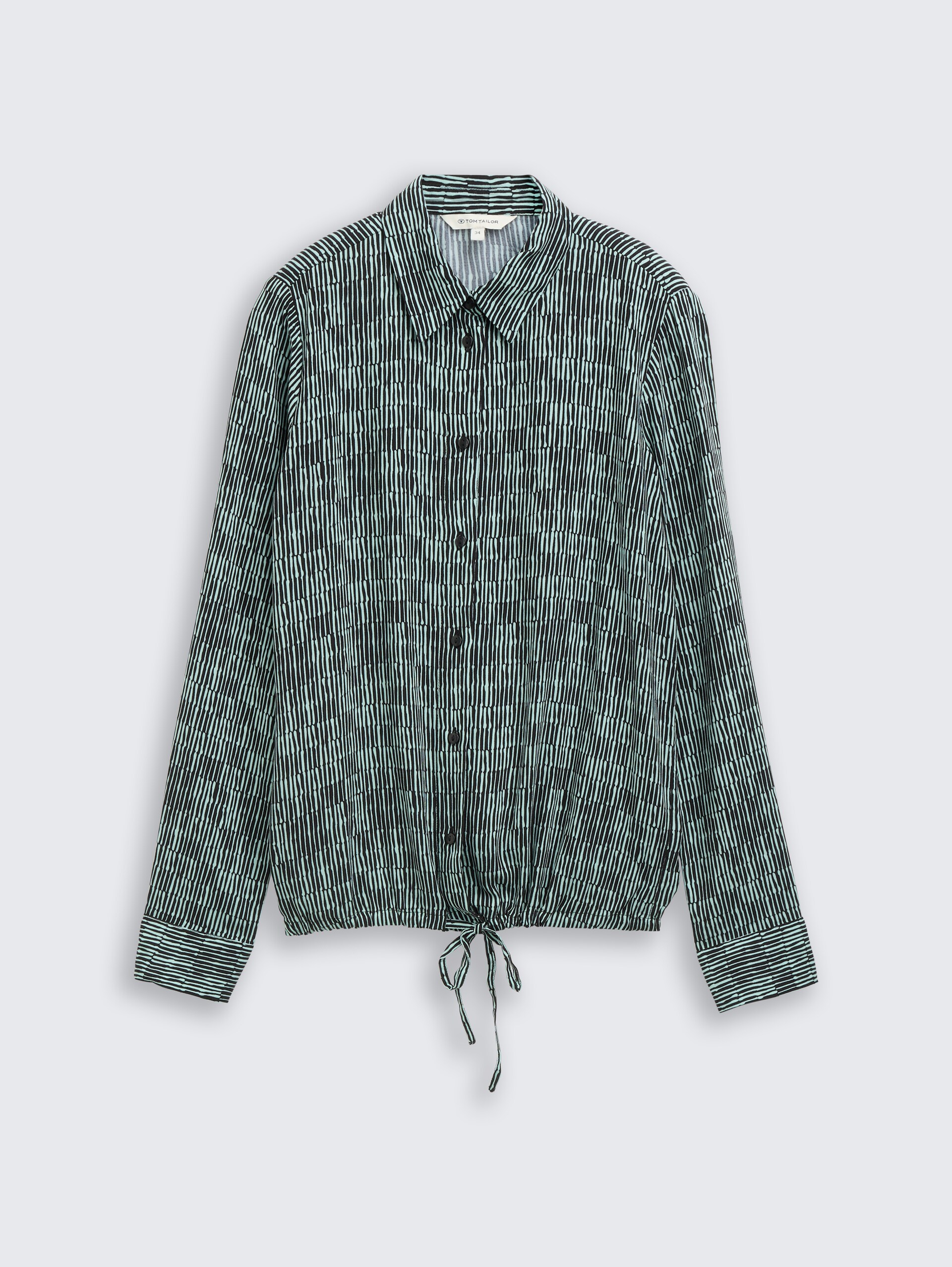 Bluse mit Muster - irregular moss graphic design - Vorder-Produkt-Ansicht