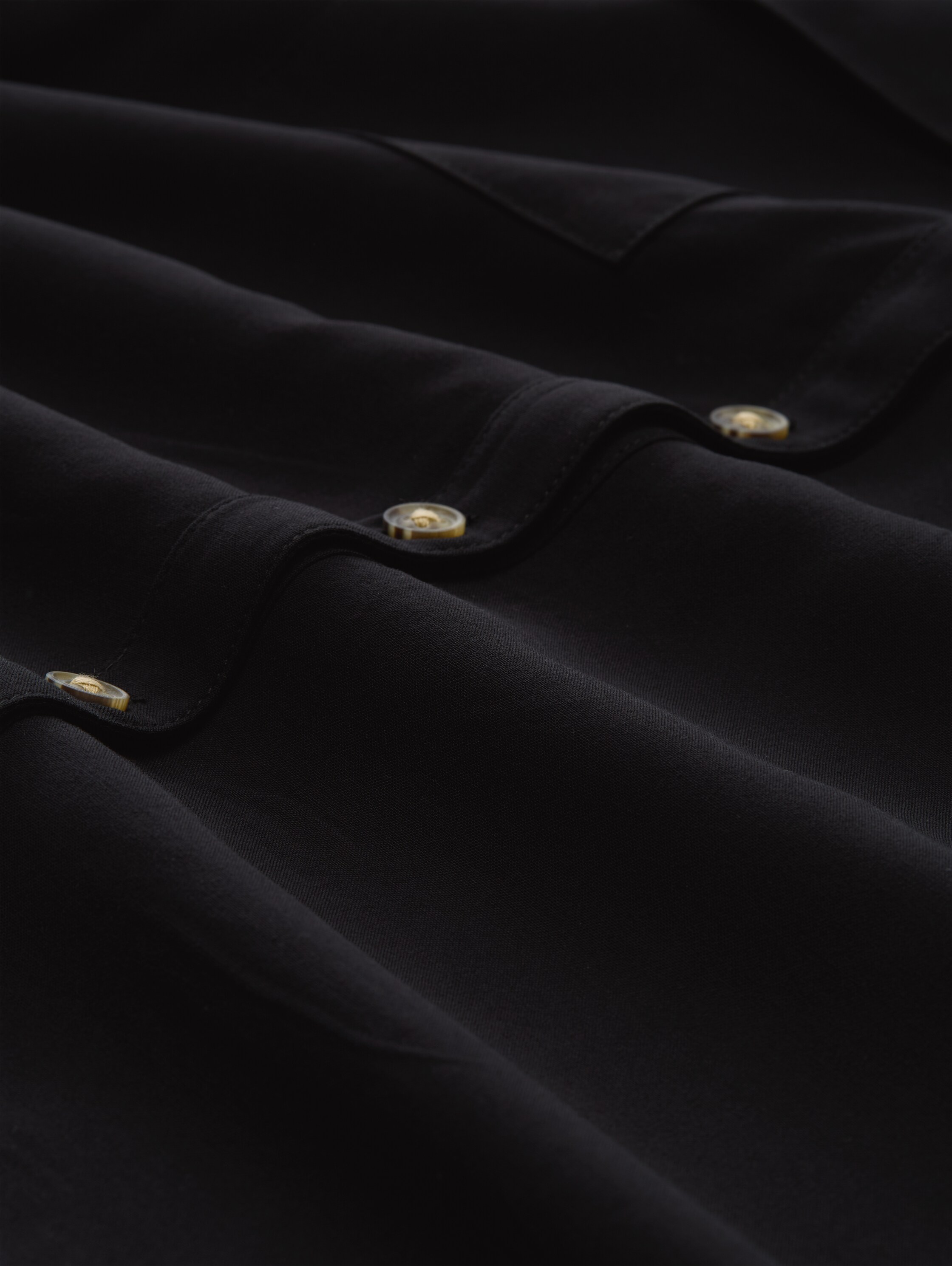 Overhemdblouse met borstzakken - deep_black_1 - 