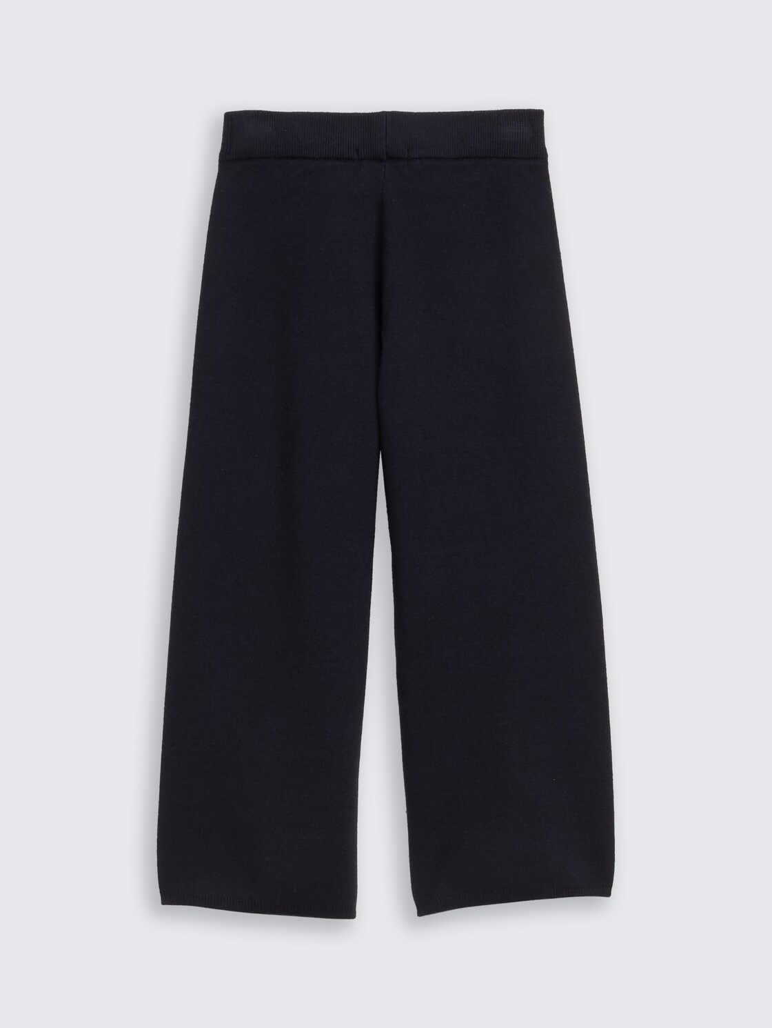 Cozy Wide Leg Strickhose - sky captain blue