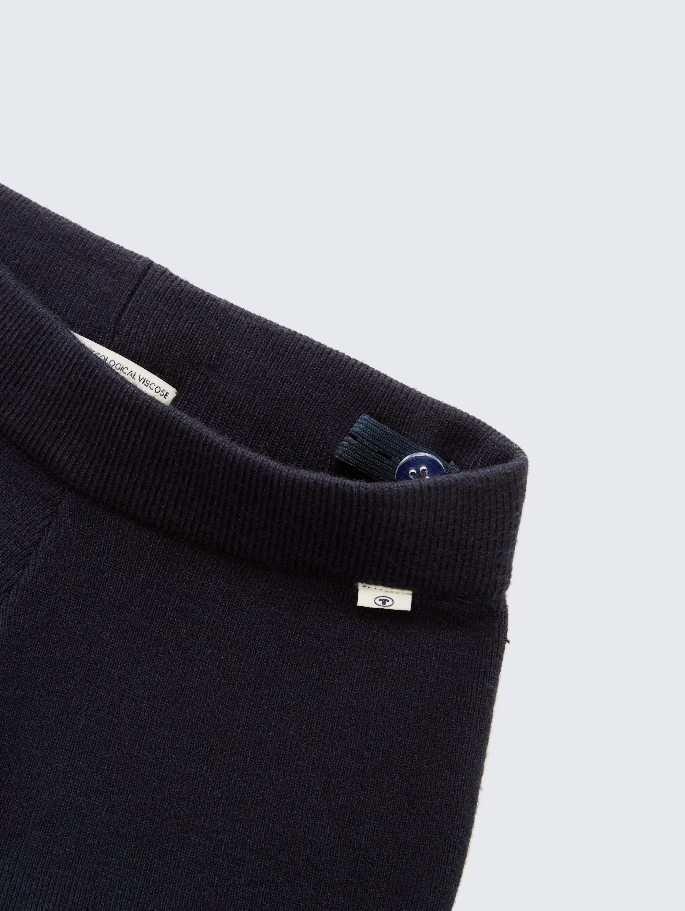 Cozy wide leg knit trousers - sky_captain_blue_1 - 