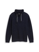 Geselecteerd, Snood Gebreide trui in gemêleerde look door Tom Tailor, blauw