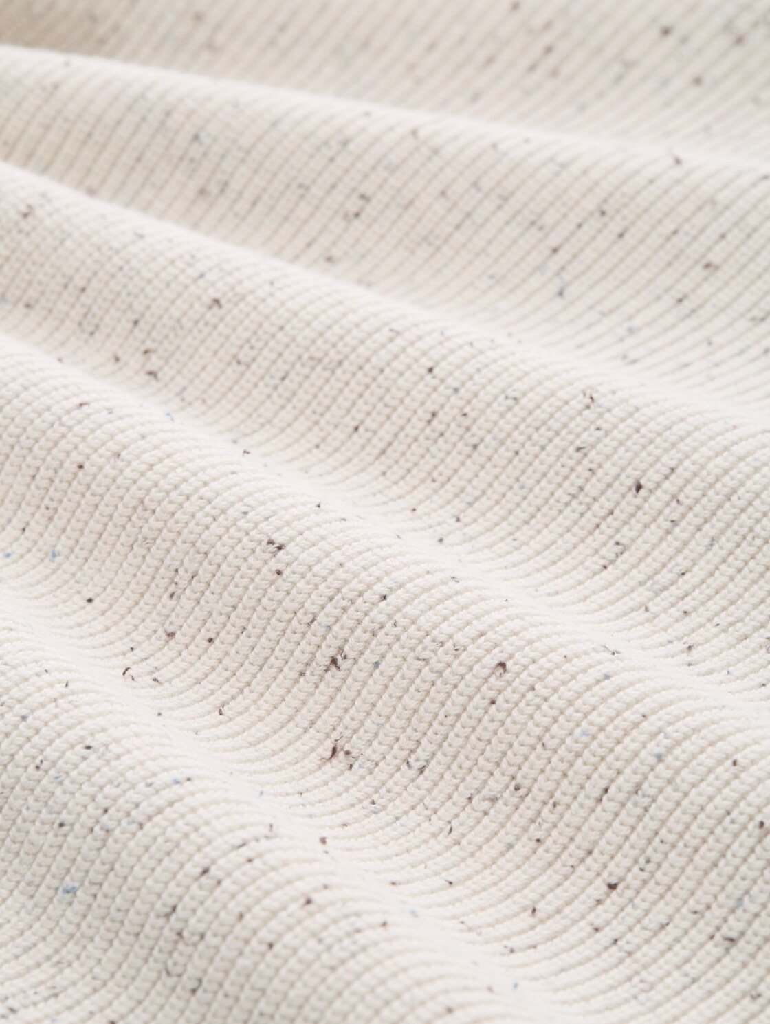 Snood Strickpullover in Melange-Optik - offwhite melange neps - Material-Ansicht