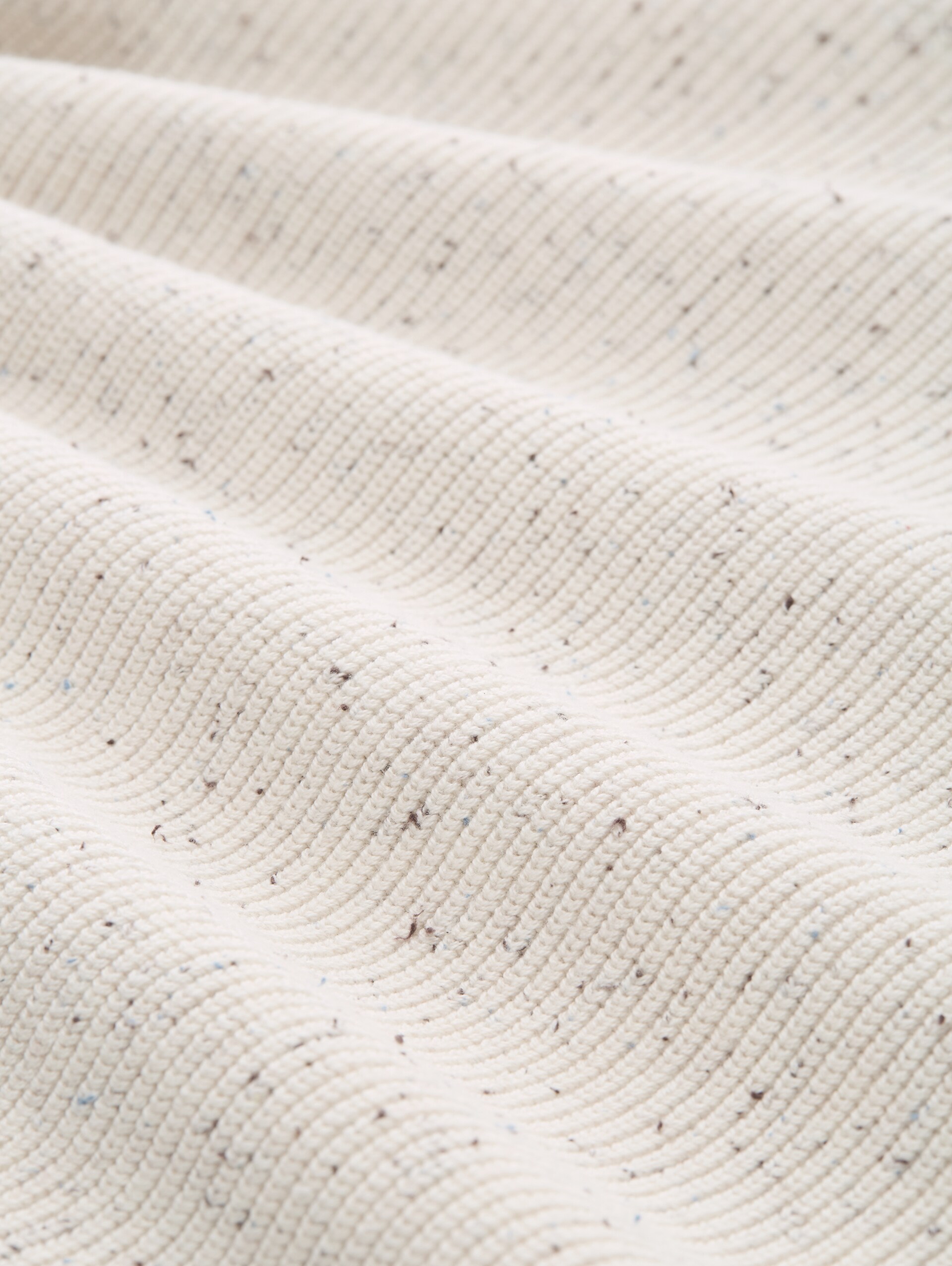 Snood Strickpullover in Melange-Optik - offwhite melange neps - Material-Ansicht