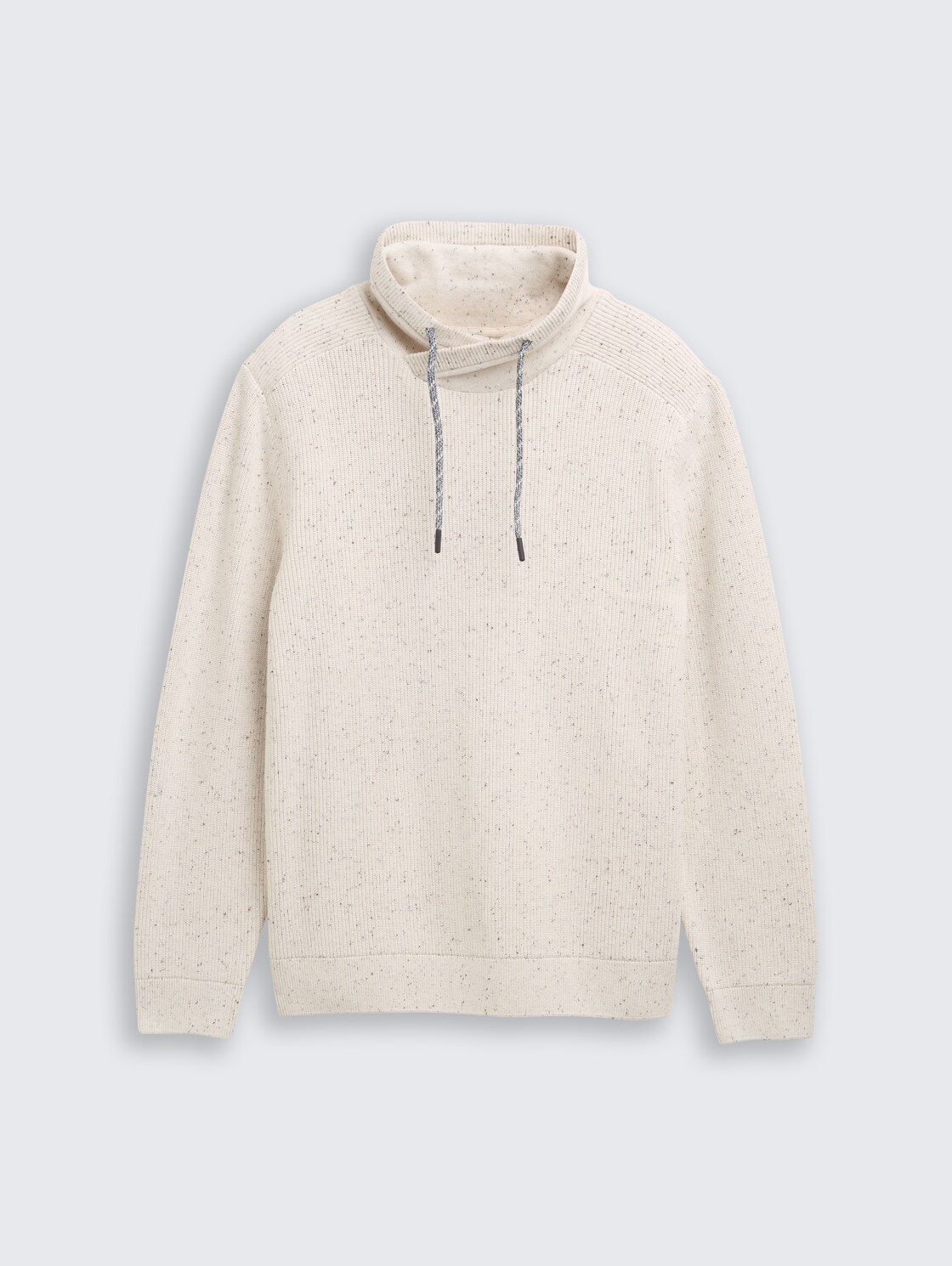 Snood Strickpullover in Melange-Optik - offwhite melange neps