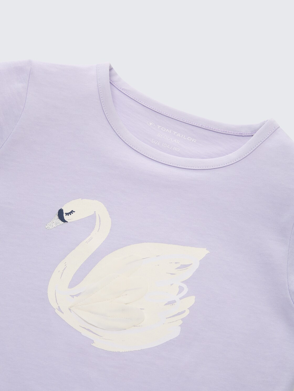 Langarmshirt mit Print - light lavender - Detail-Model-Ansicht